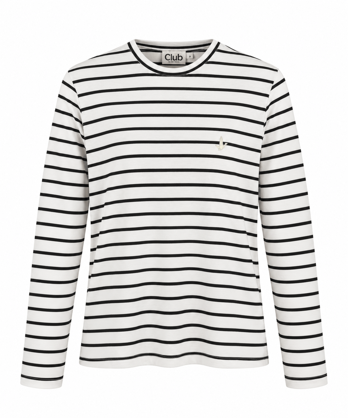 Çizgili Beyaz Sweatshirt 