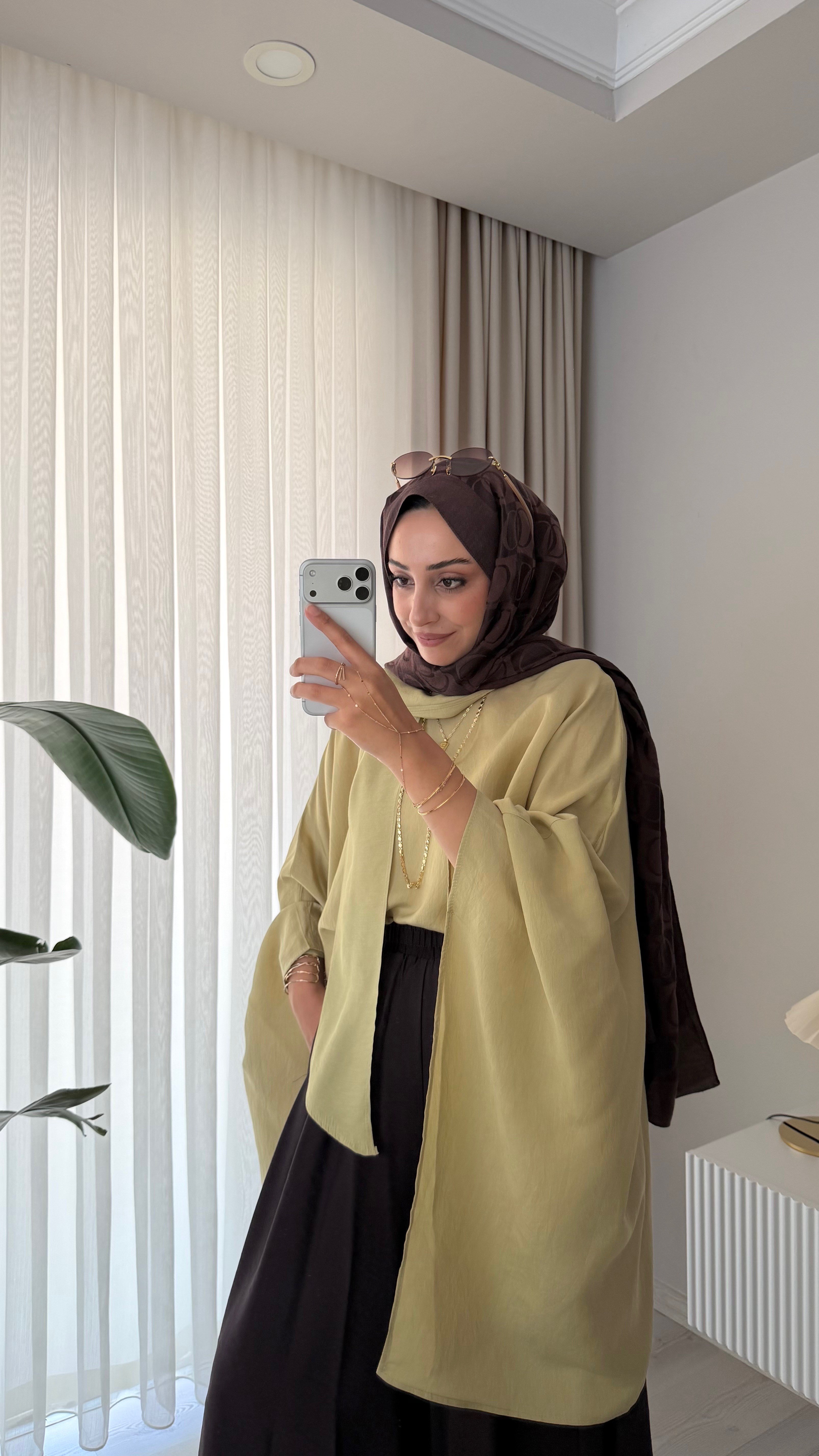 Fularlı Bluz Yeşil 