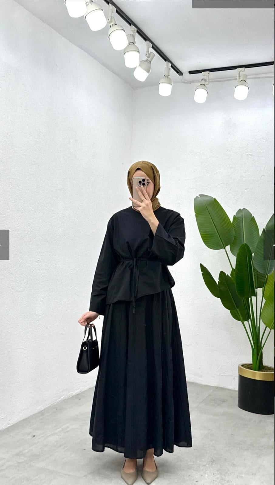 Leila Vual Takım Lacivert 