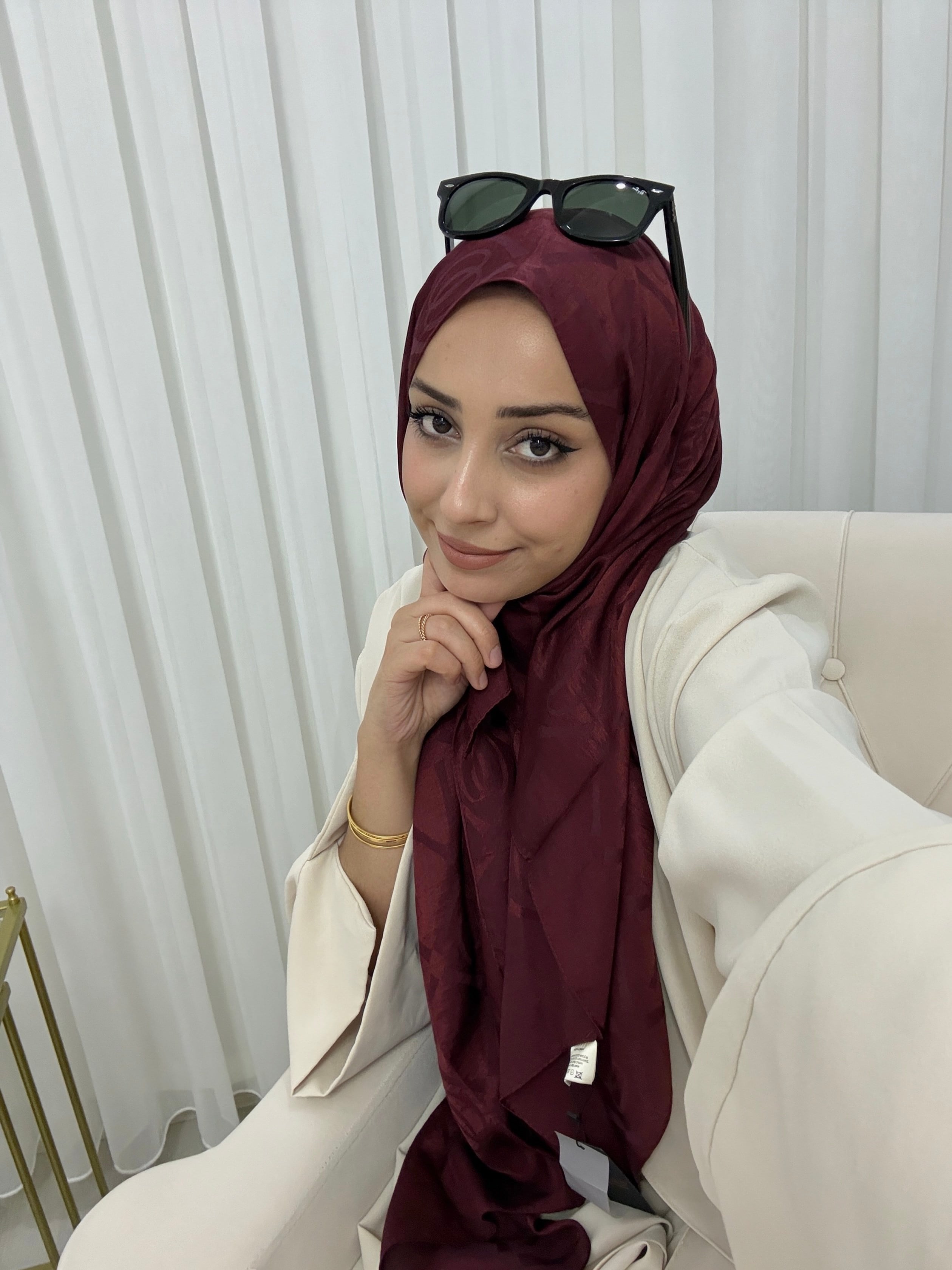 Muadil Şal Bordo ( Etiketli) 
