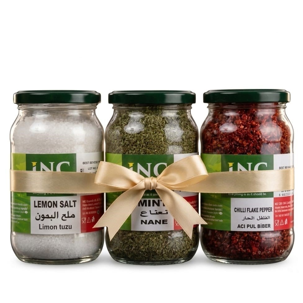 LİMON TUZU  280 g-NANE 50 g-ACI PUL BİBER 150 g