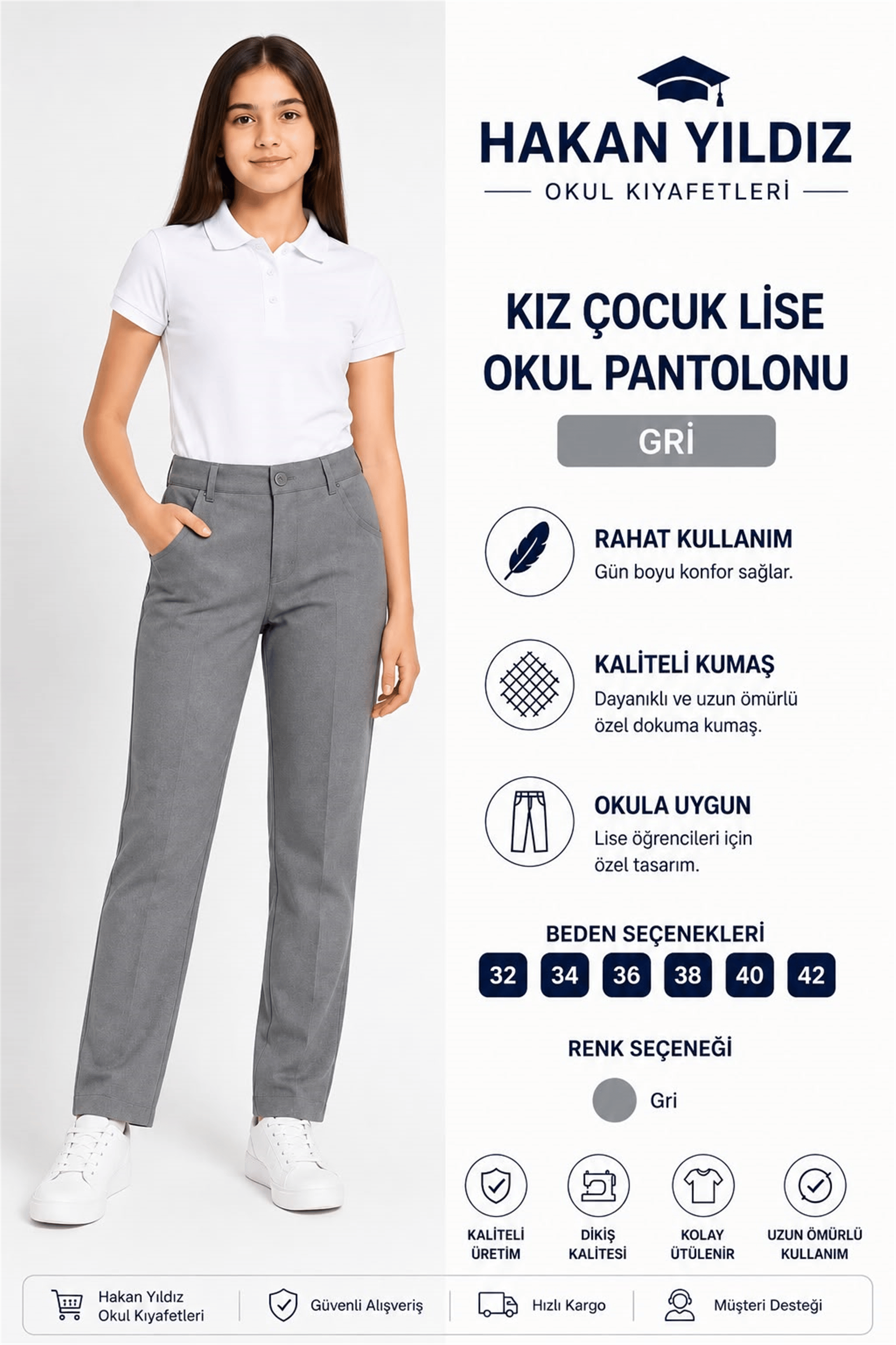 OKUL KIZ PANTOLON