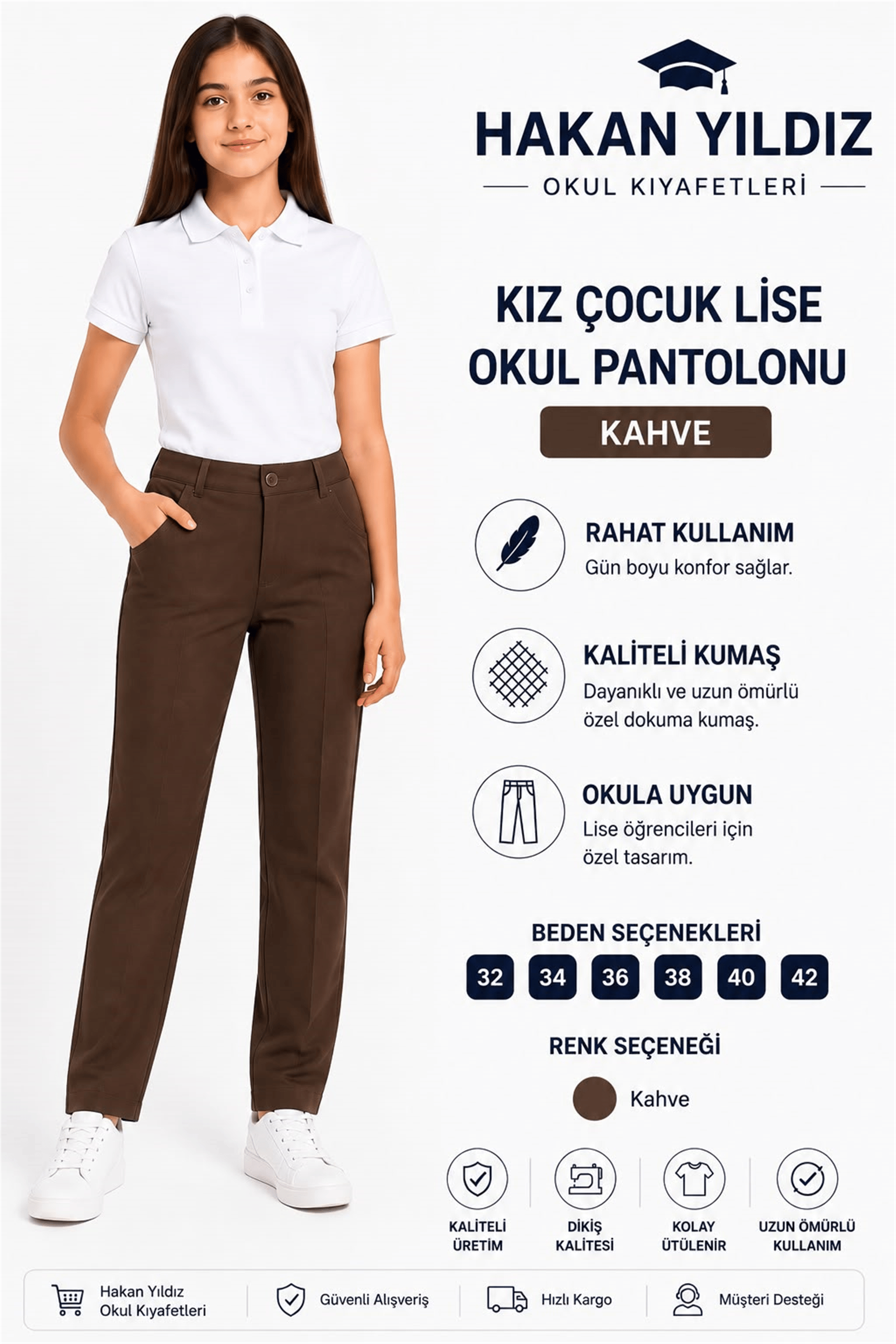 OKUL KIZ PANTOLON