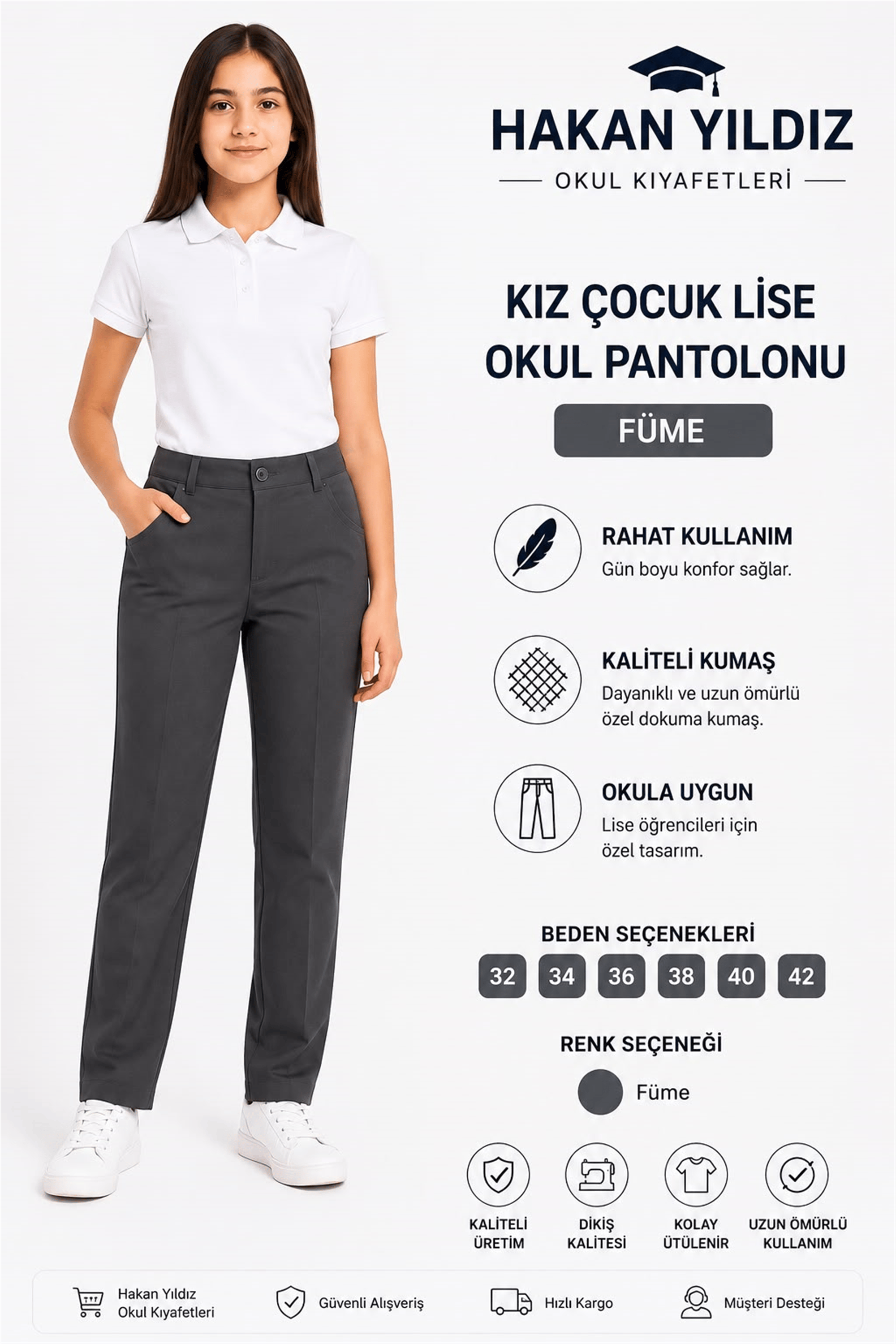 OKUL KIZ PANTOLON