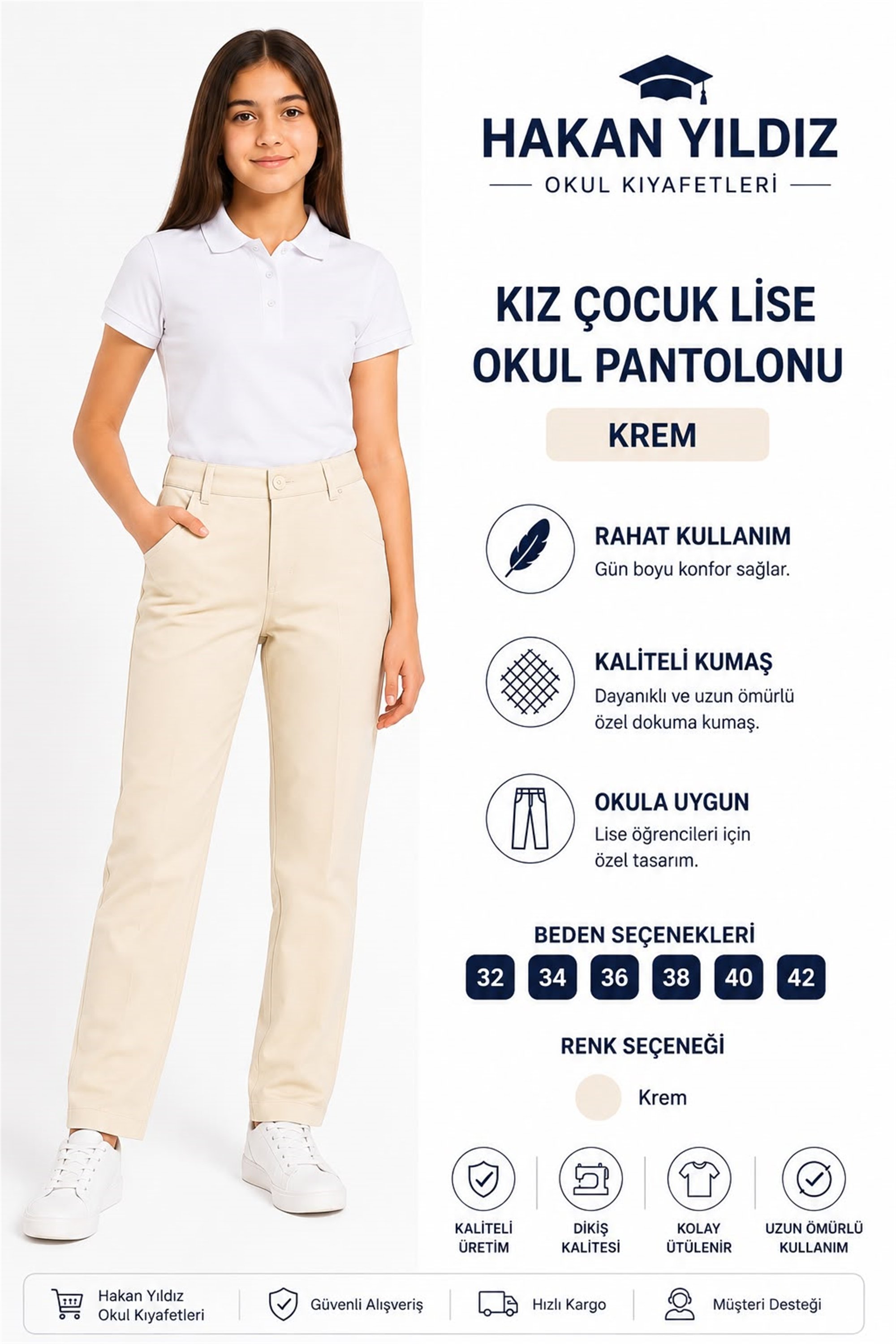 OKUL KIZ PANTOLON