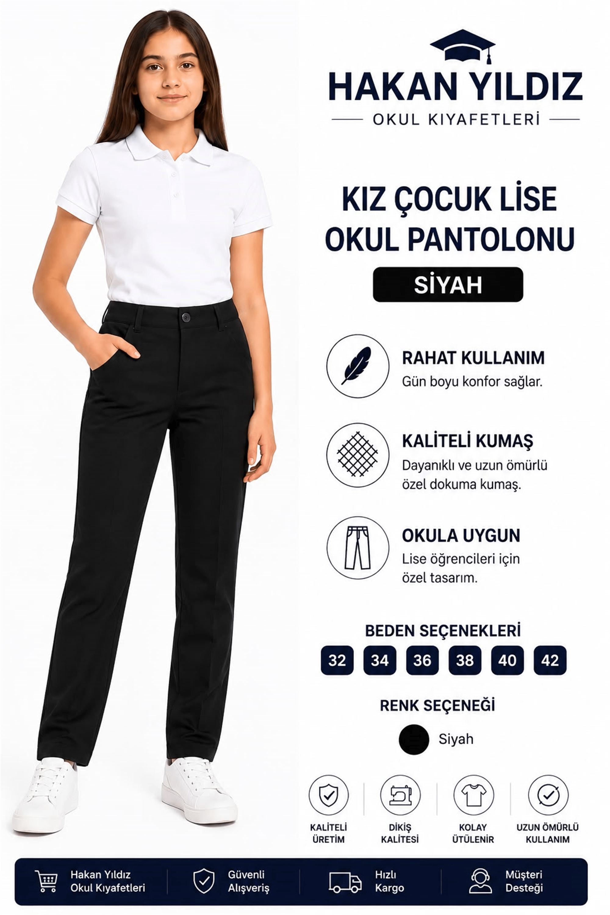 OKUL KIZ PANTOLON