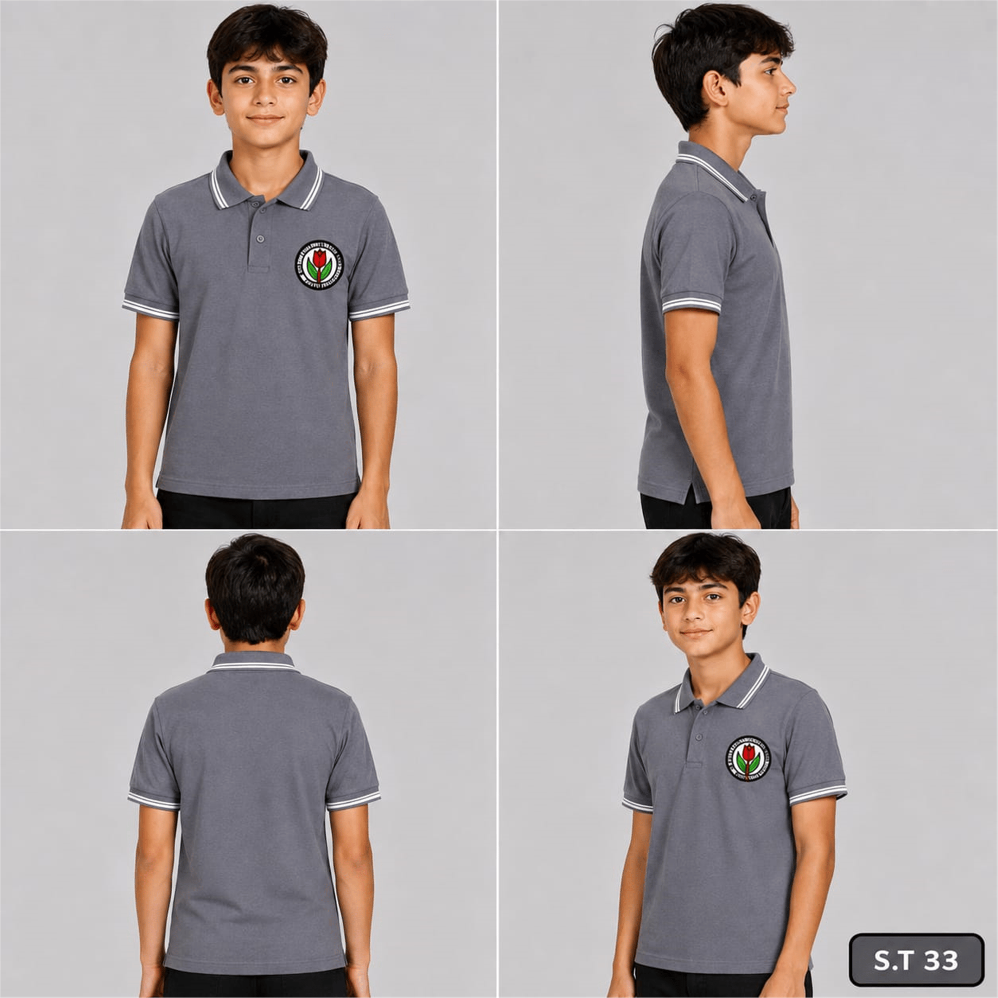 OKUL POLO YAKA KISA KOL