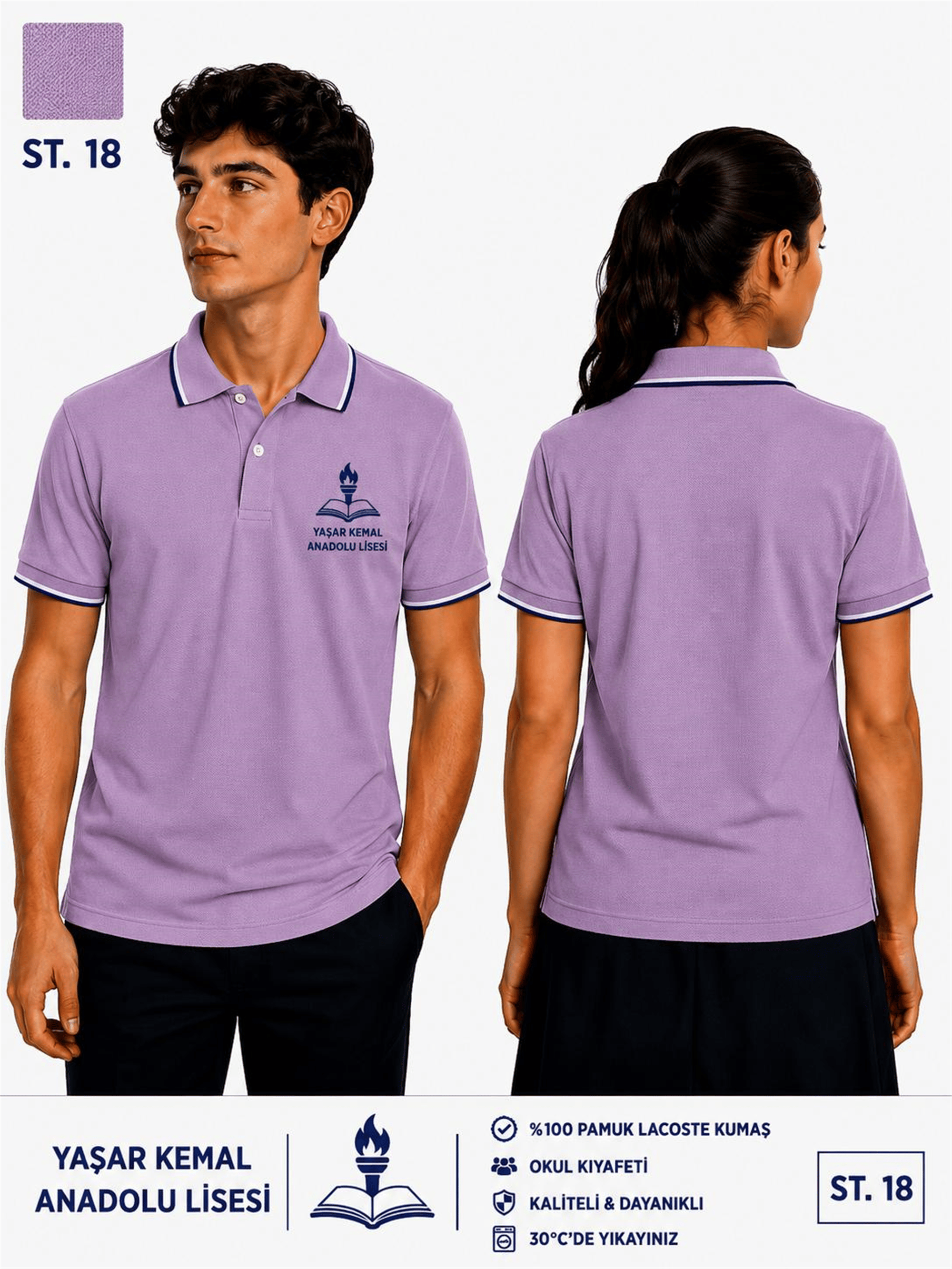 OKUL POLO YAKA KISA KOL