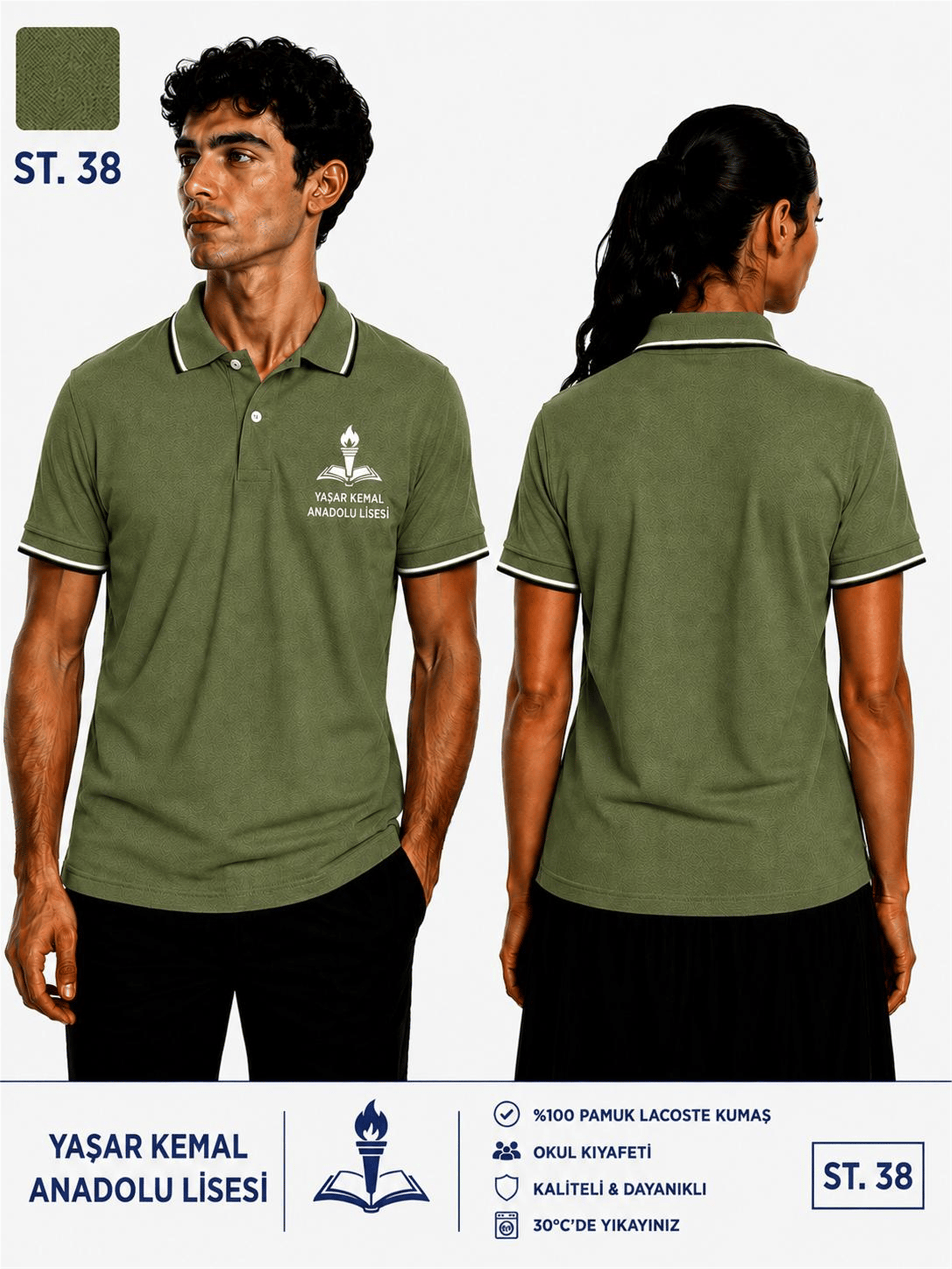 OKUL POLO YAKA KISA KOL