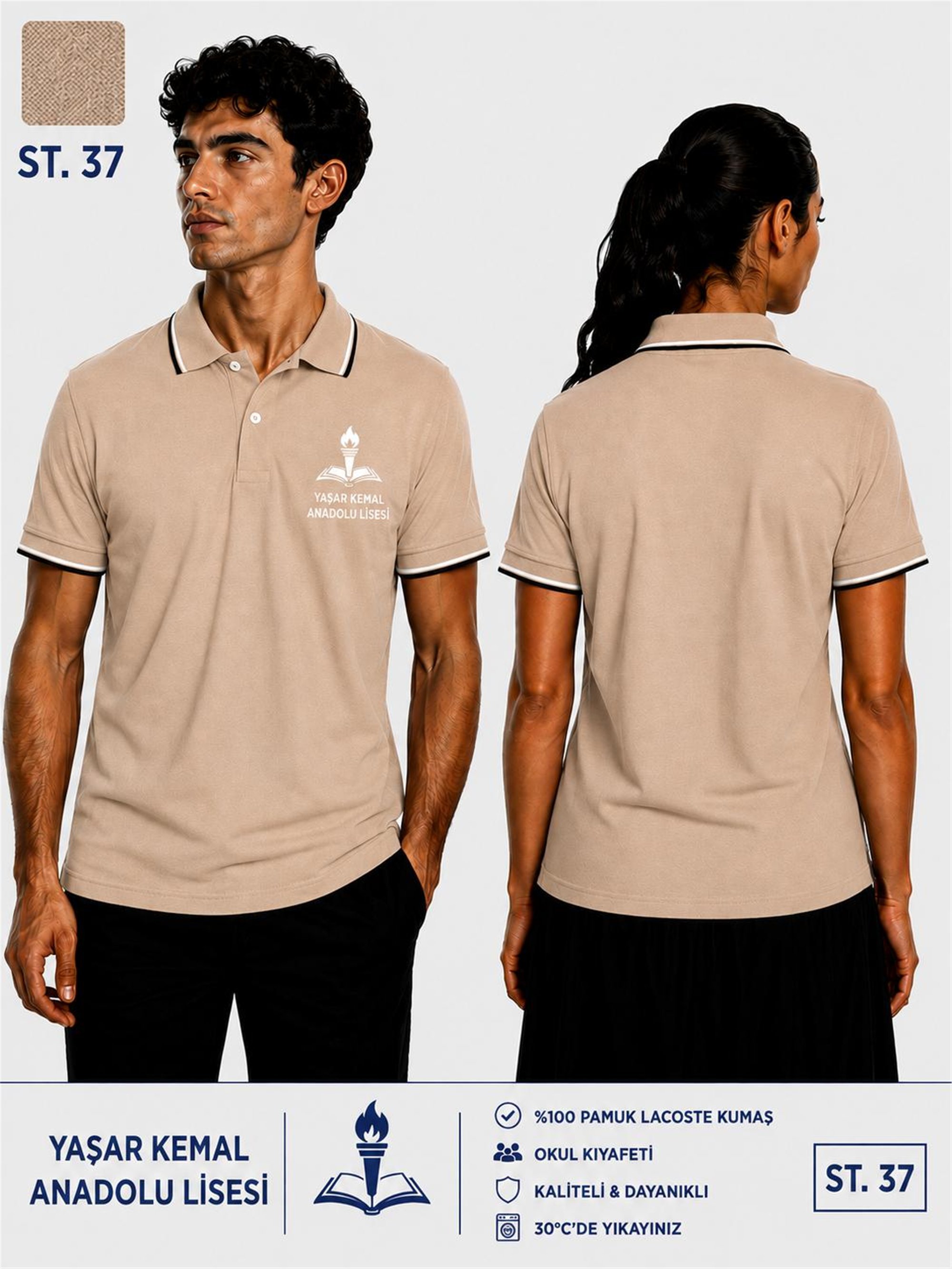 OKUL POLO YAKA KISA KOL