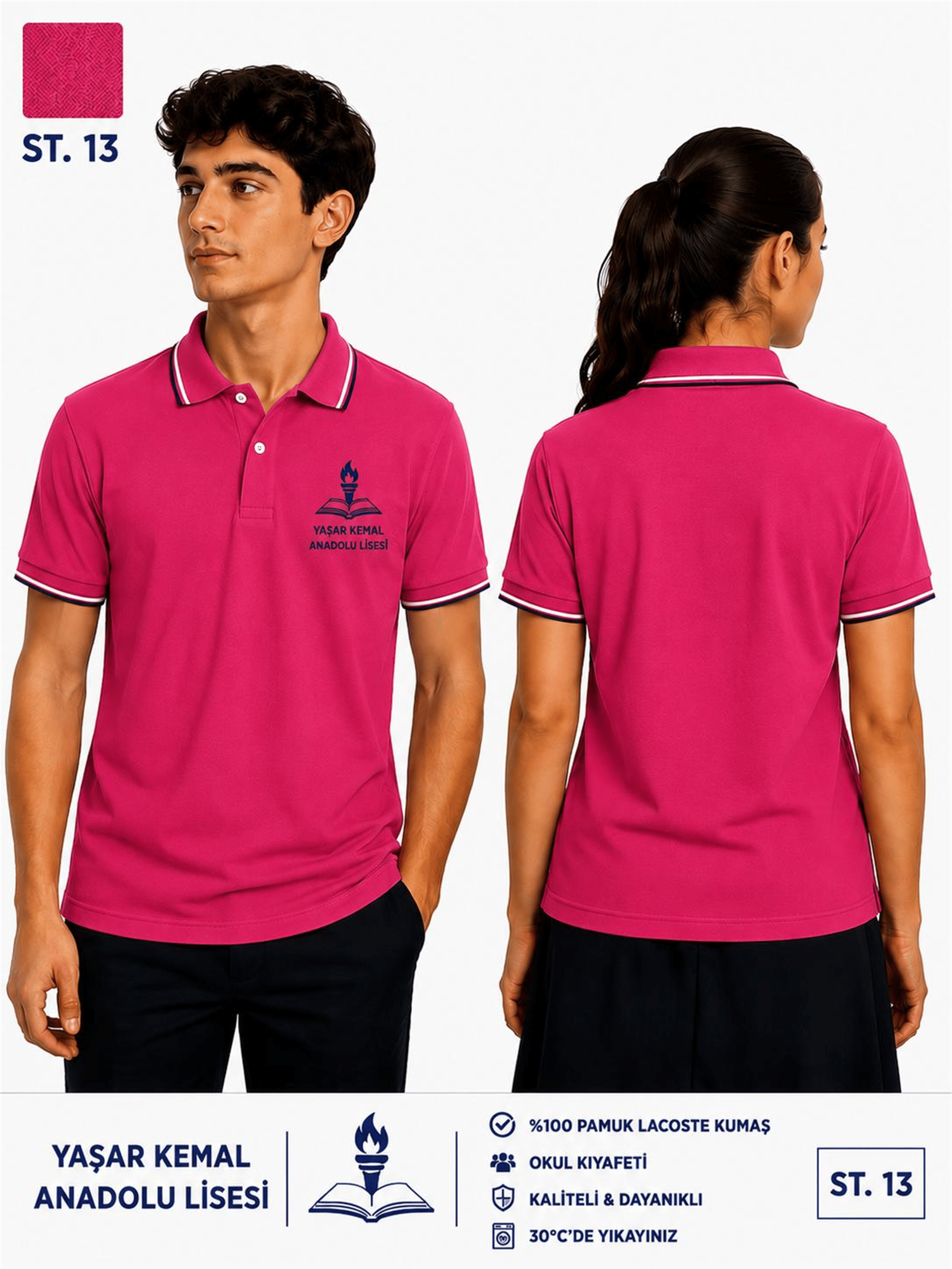 OKUL POLO YAKA KISA KOL