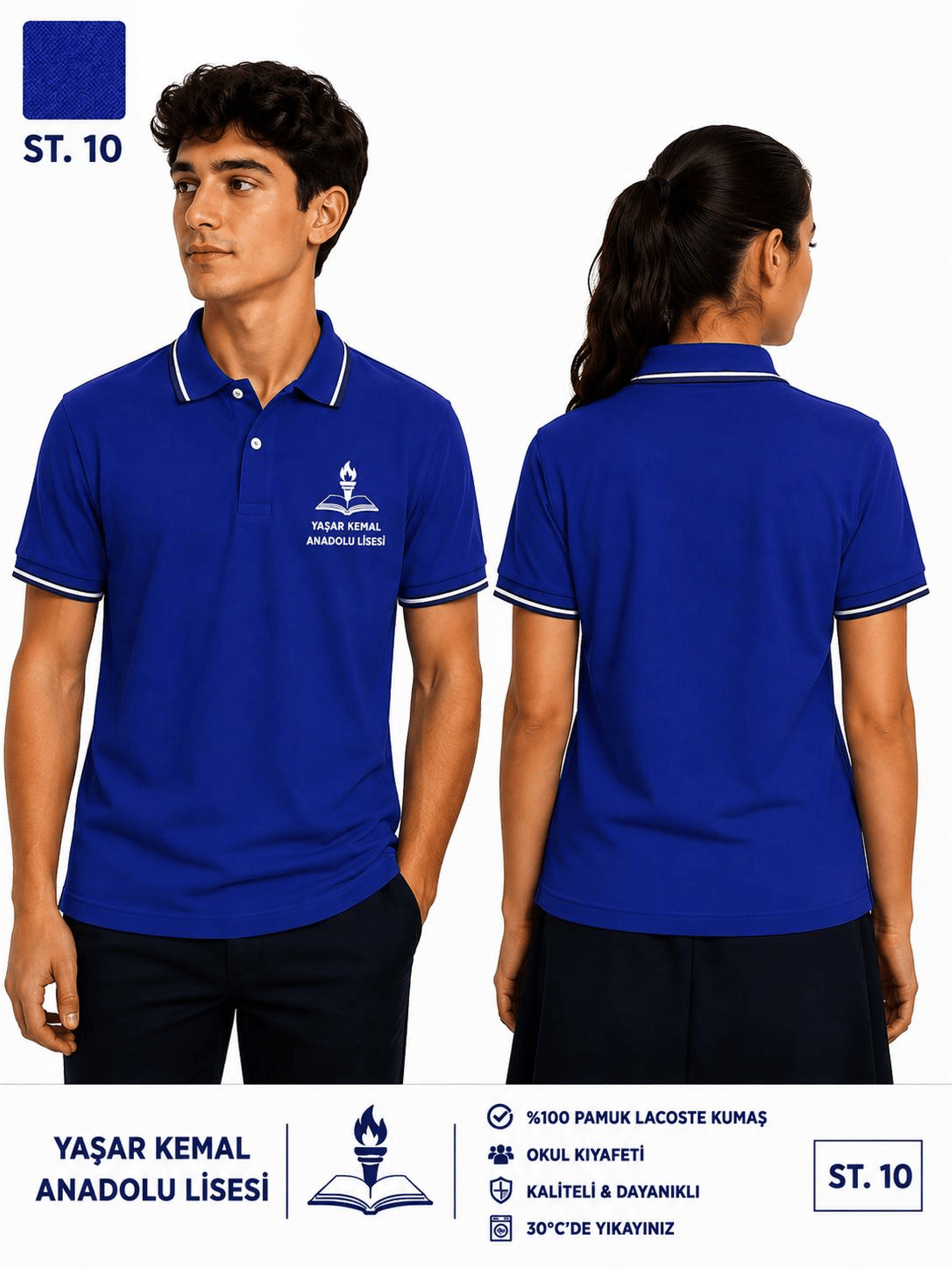 OKUL POLO YAKA KISA KOL