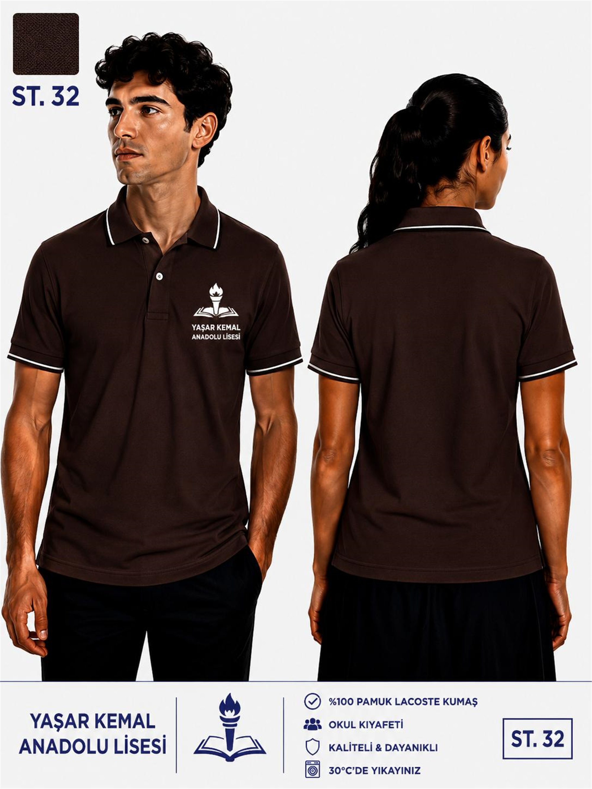 OKUL POLO YAKA KISA KOL