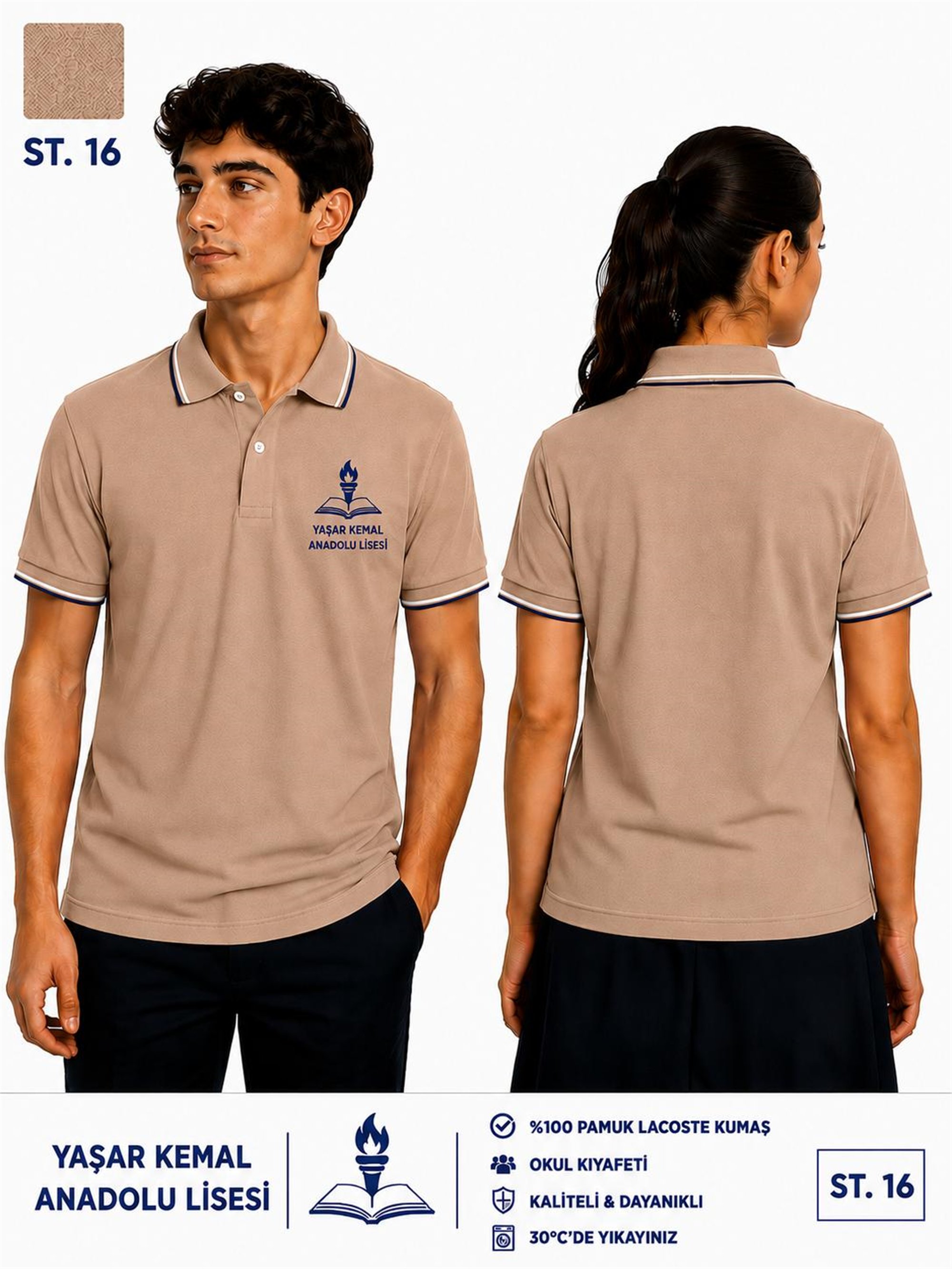 OKUL POLO YAKA KISA KOL