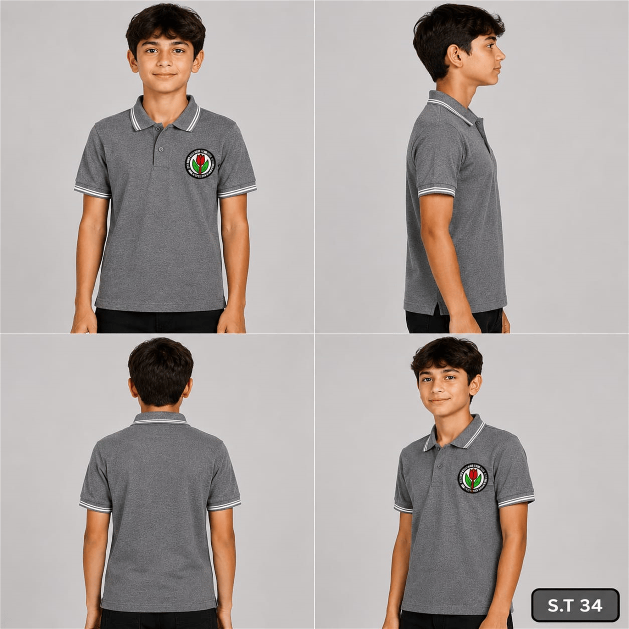 OKUL POLO YAKA KISA KOL