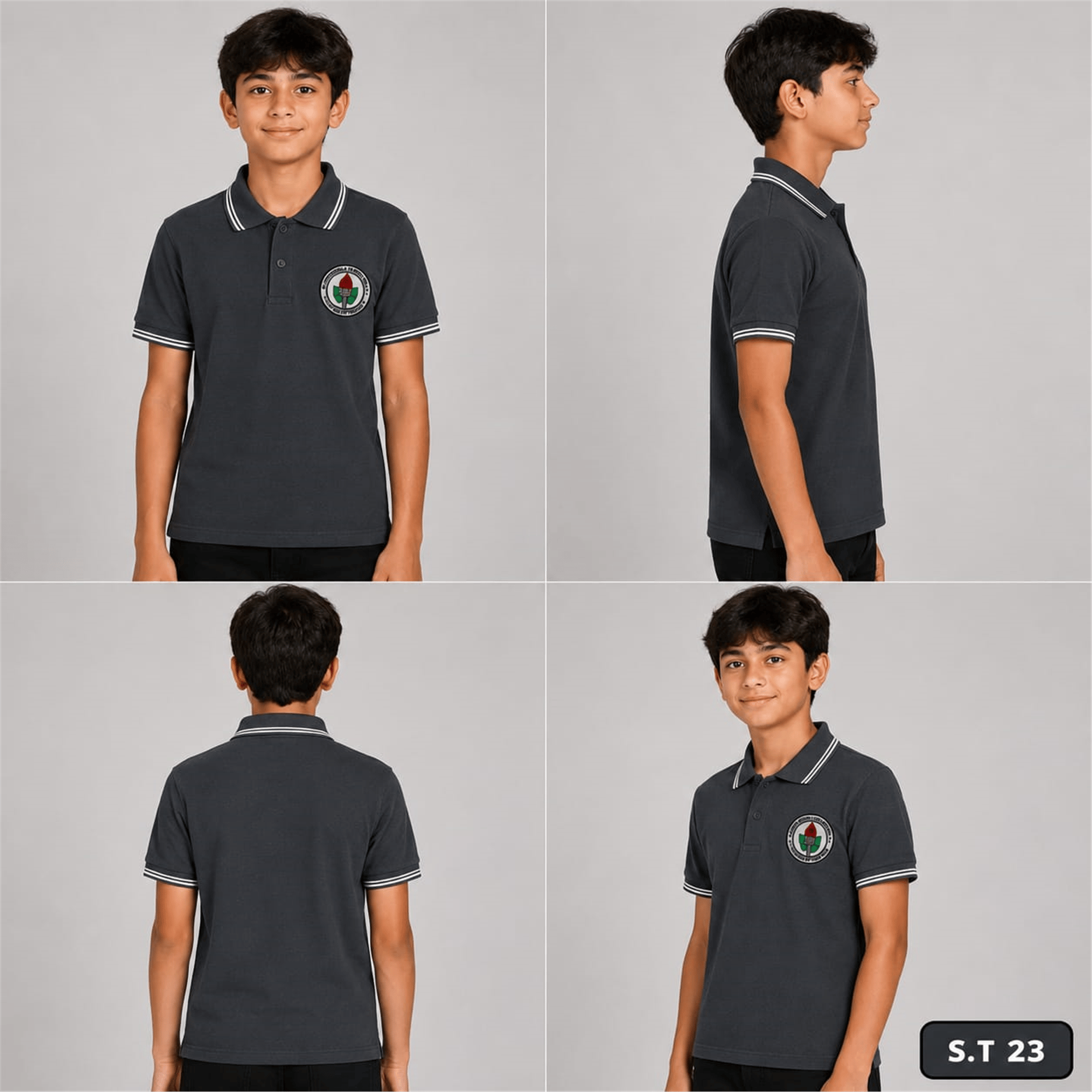 OKUL POLO YAKA KISA KOL