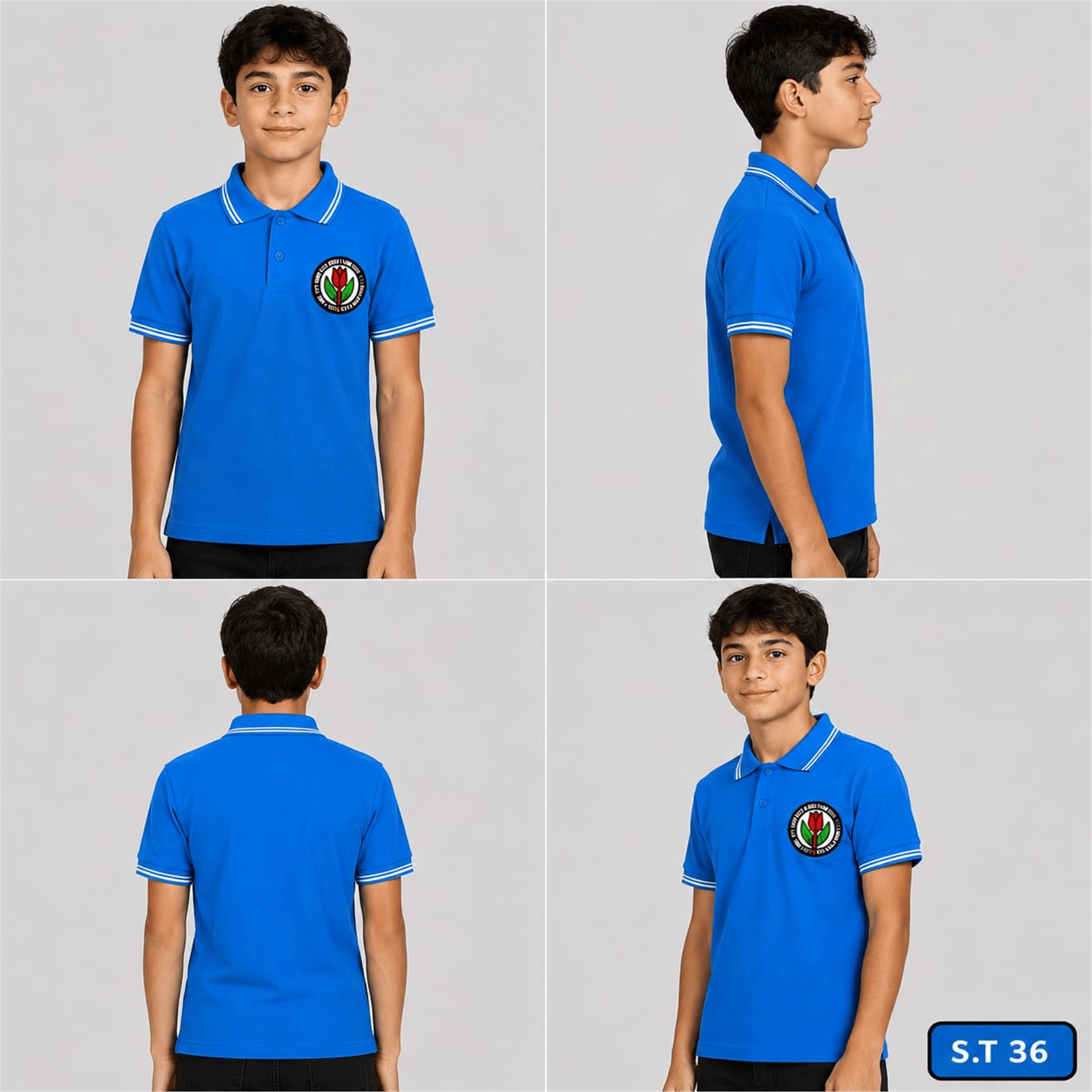 OKUL POLO YAKA KISA KOL