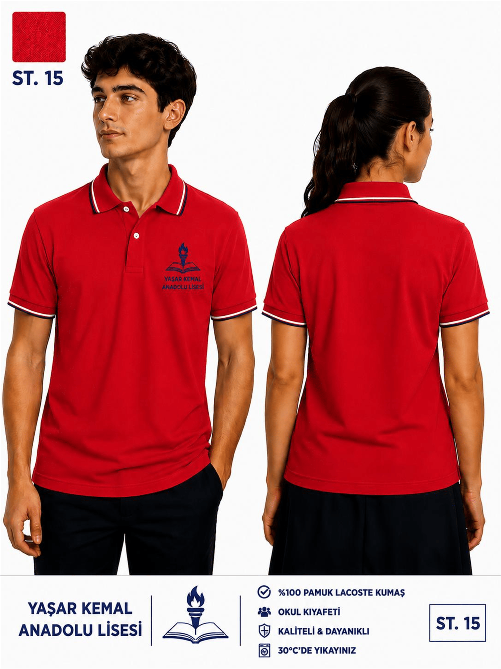 OKUL POLO YAKA KISA KOL