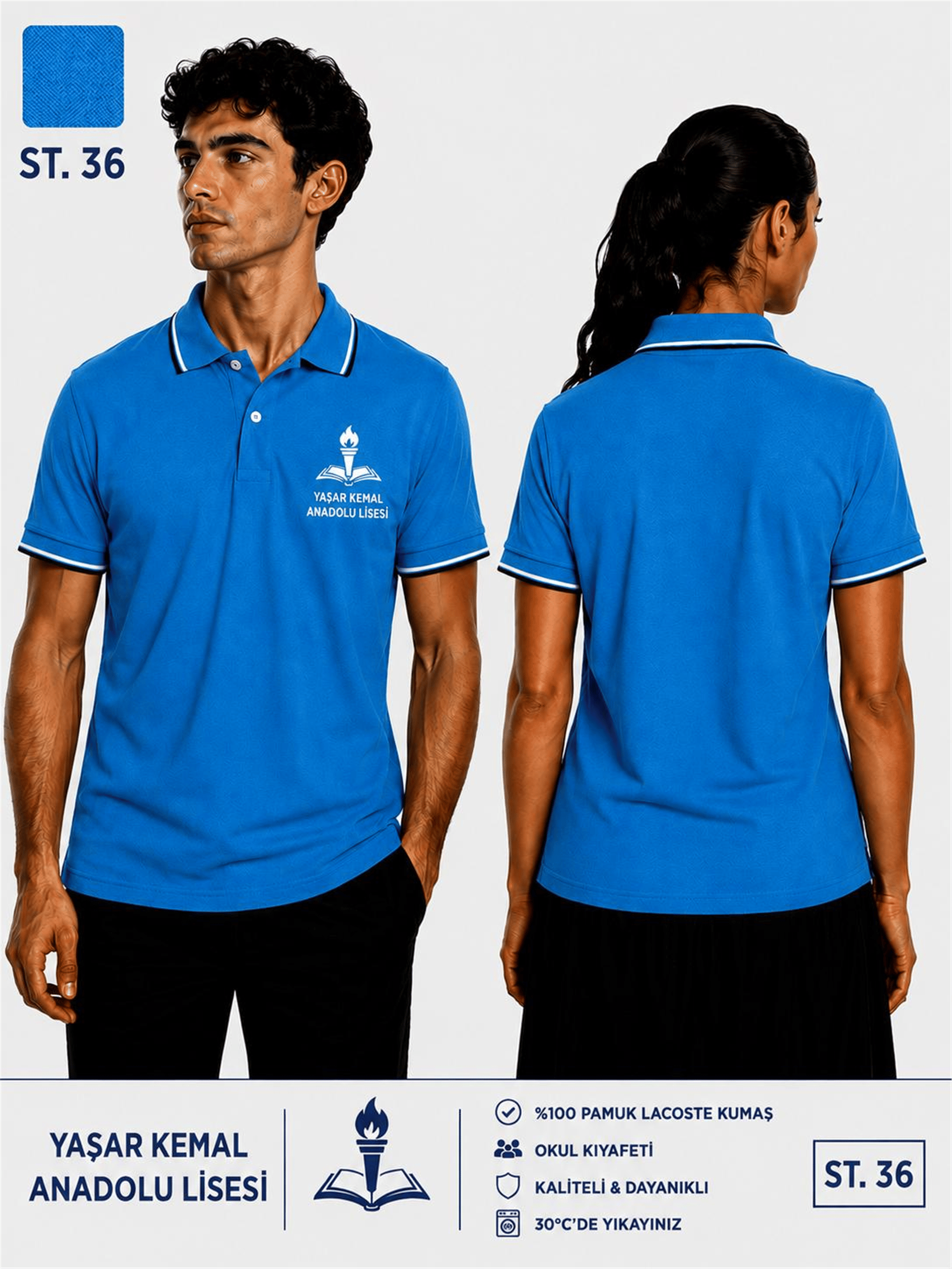 OKUL POLO YAKA KISA KOL