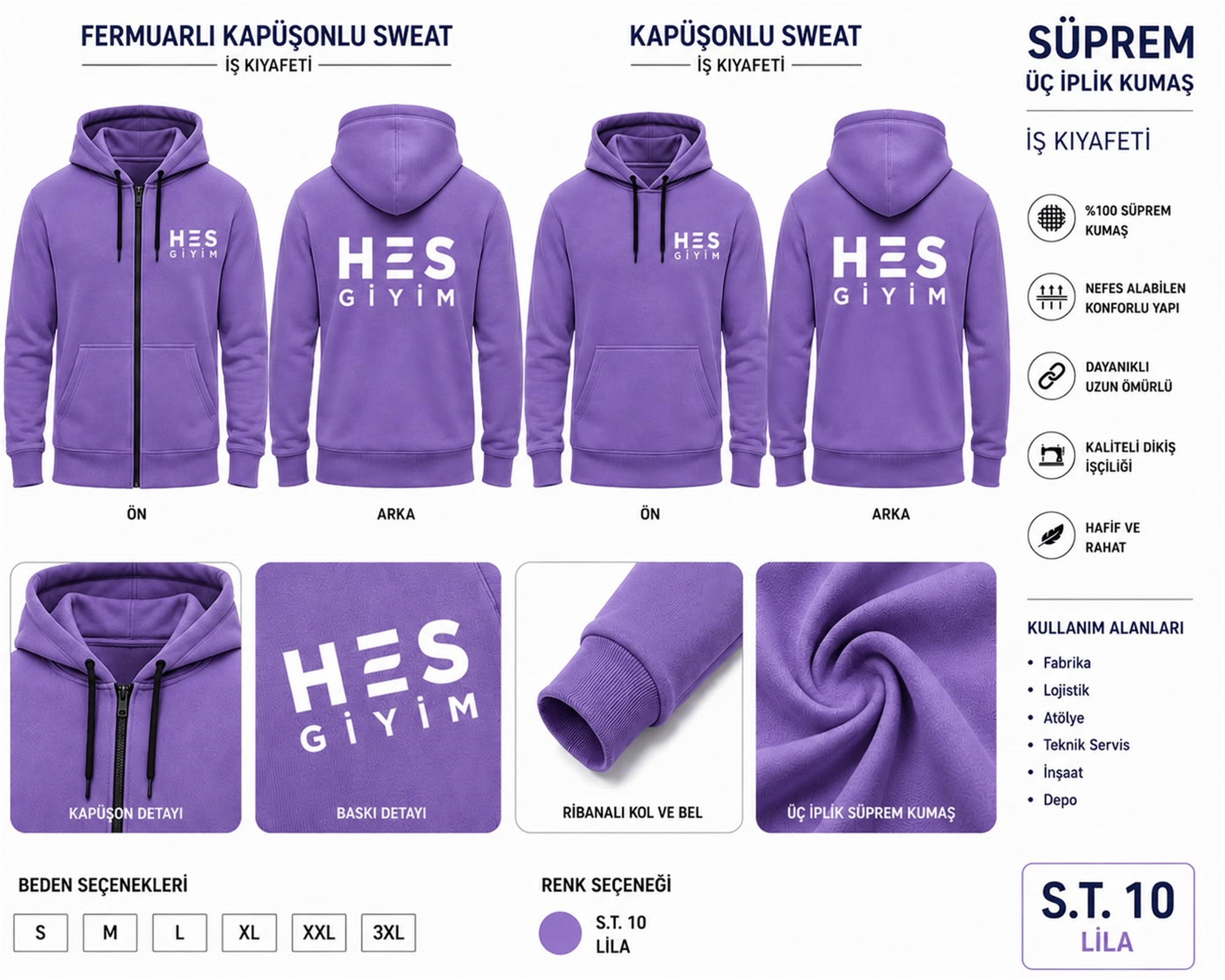 POLAR DÜZ SWEATSHİRT