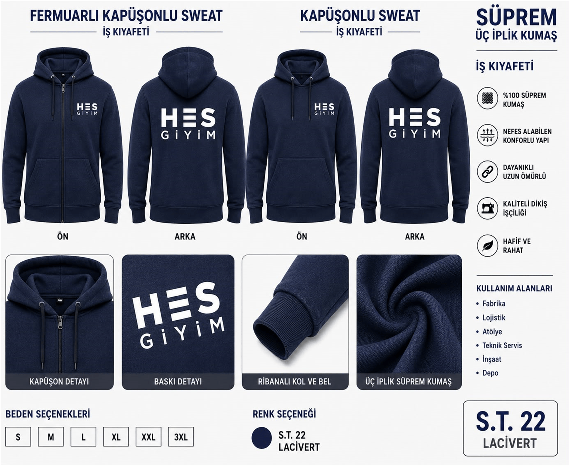 POLAR DÜZ SWEATSHİRT