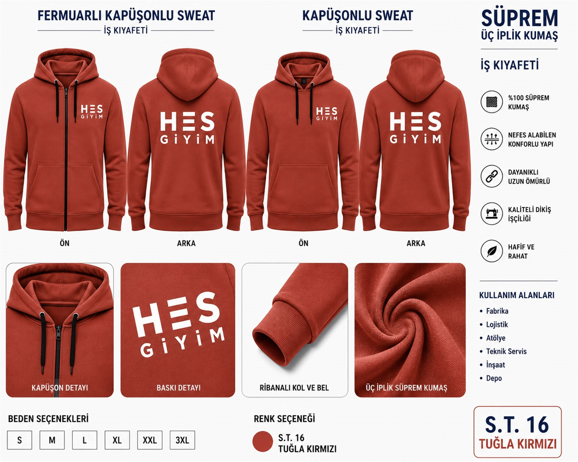 POLAR DÜZ SWEATSHİRT