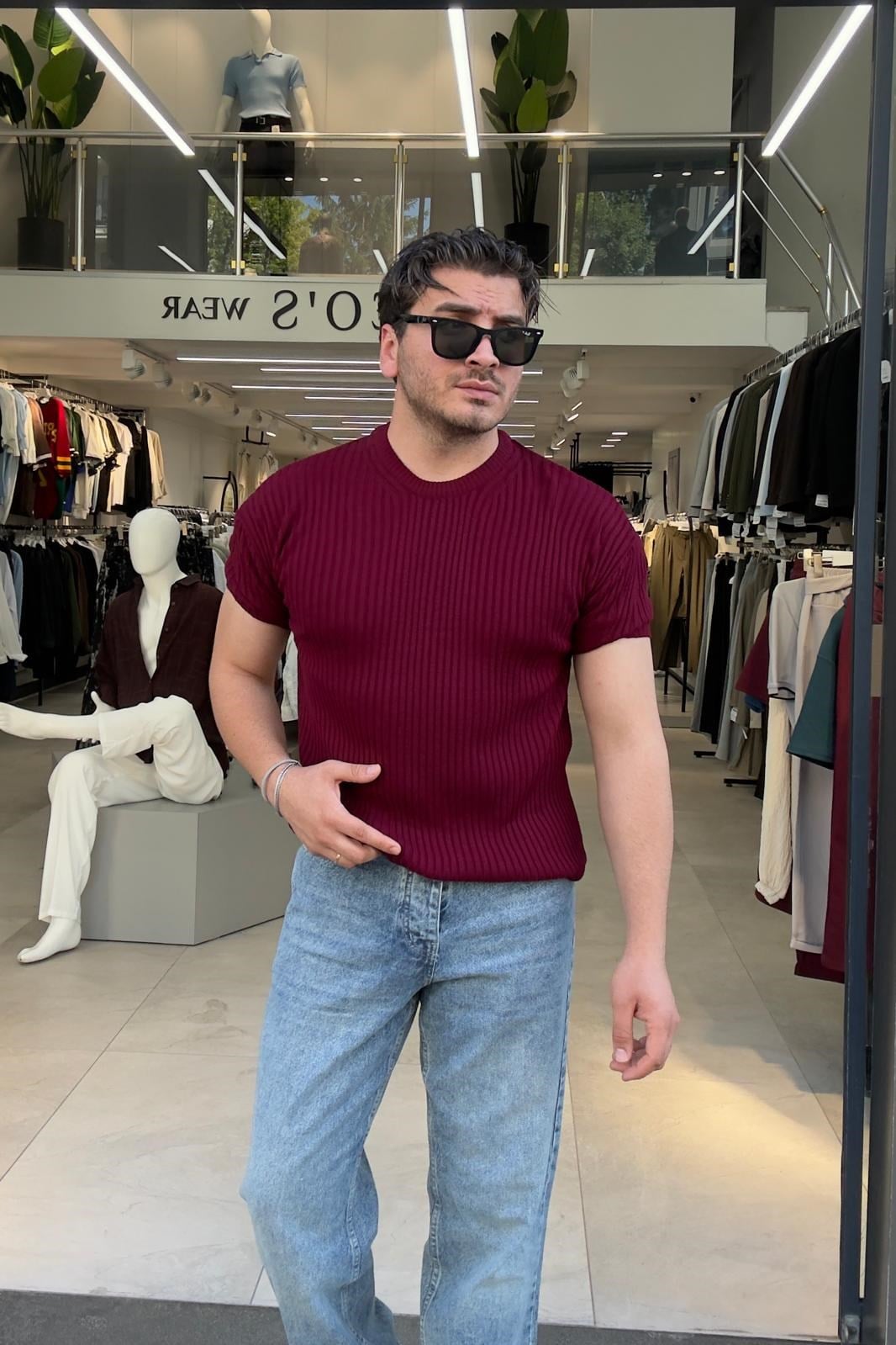 Loose Fit Tshirt Bordo