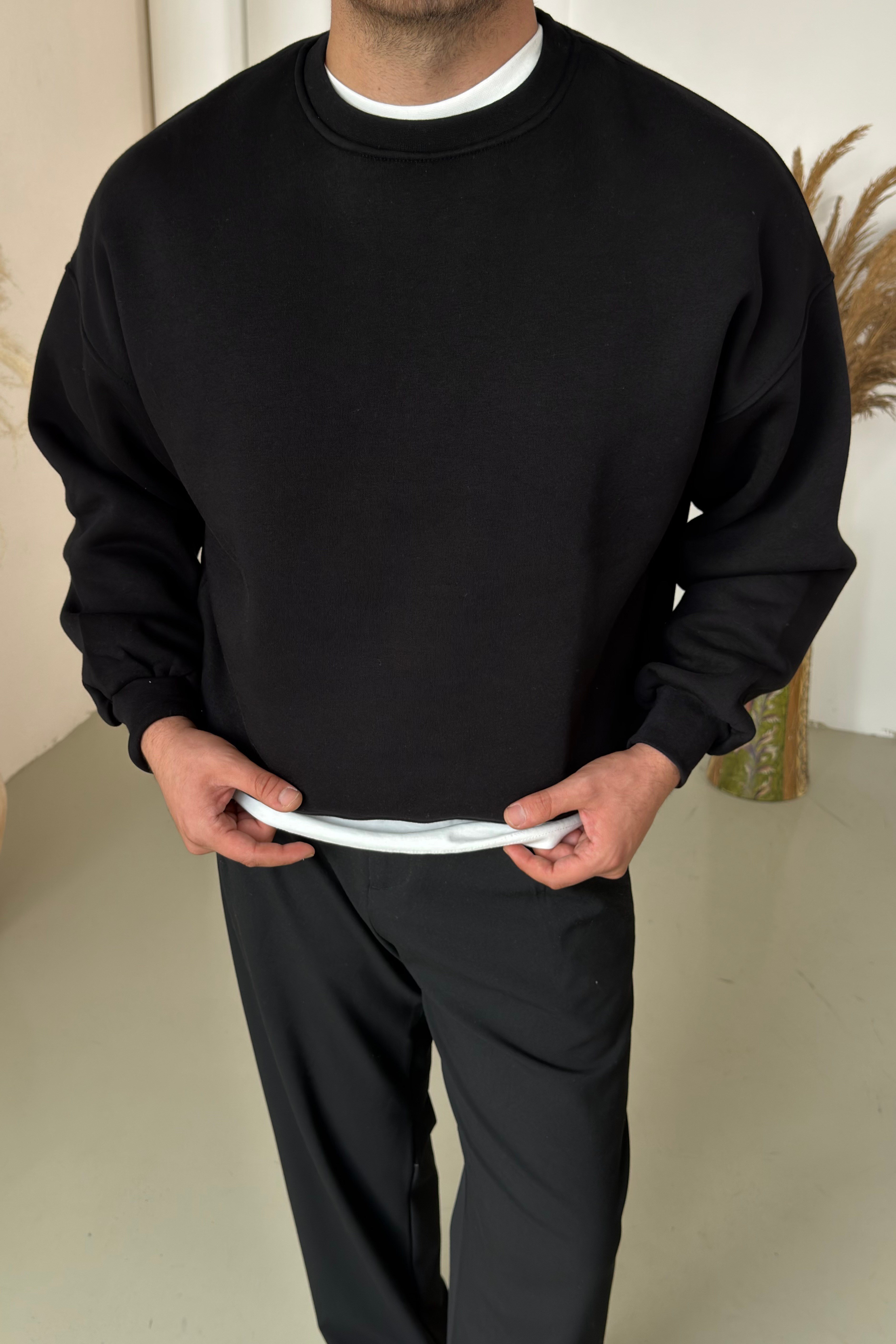 Oversize Sweatshirt Siyah
