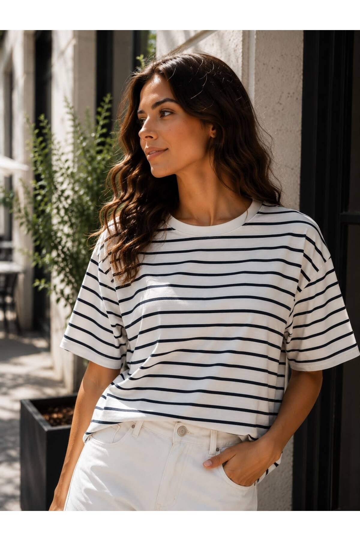 %100 Pamuk Oversize Tshirt