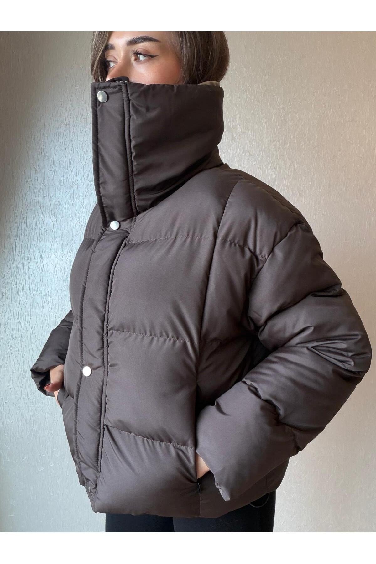 Fermuarlı Şişme Mont