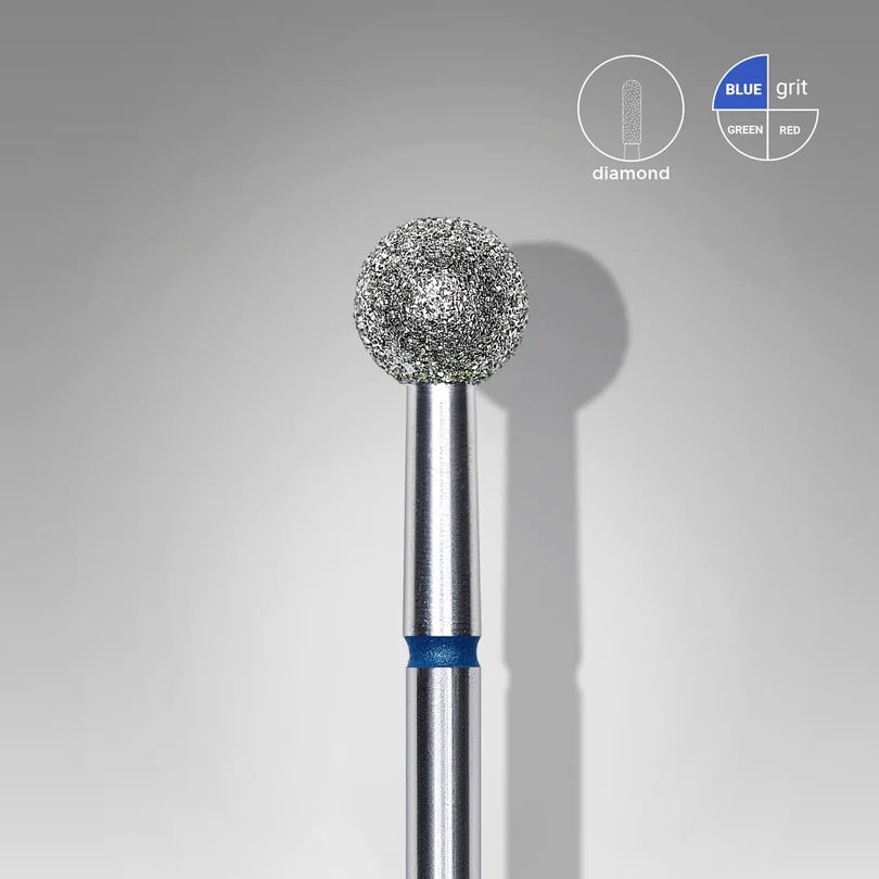 Elmas Küre Freze, Mavi, Çap 5 mm