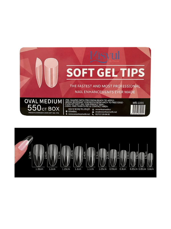 Misyul Soft Jel Tips Oval Medium 550’li 