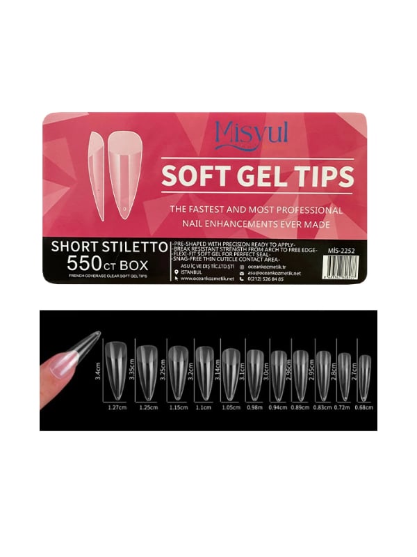 Misyul Soft Jel Tips Short Stiletto 550’li 