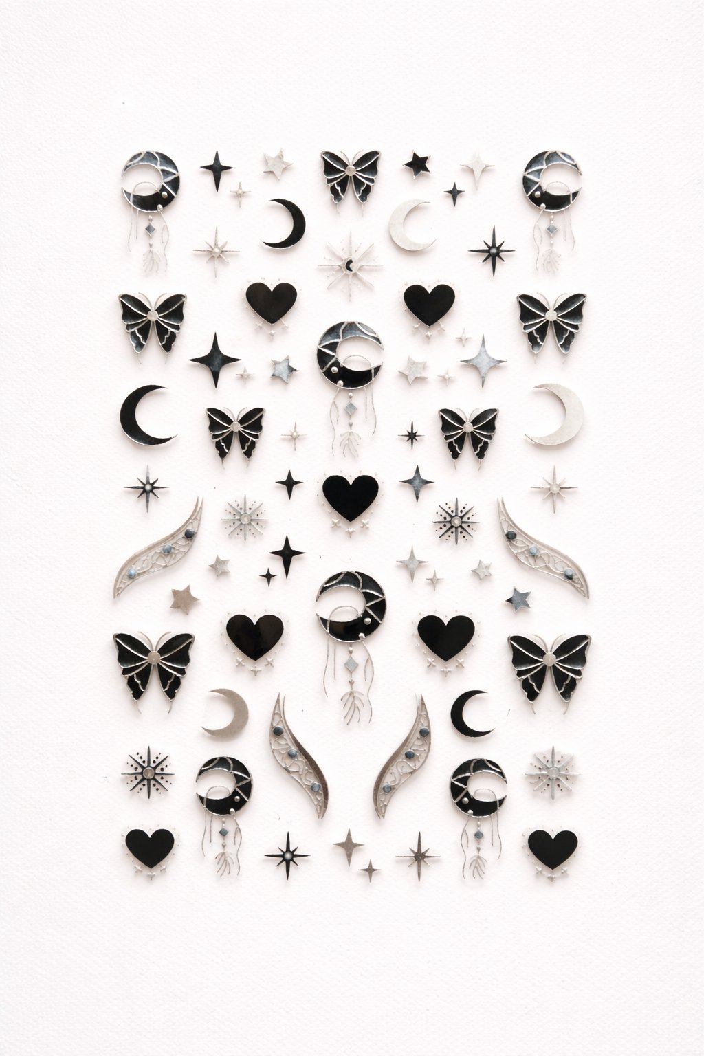 Premium Mystic Moon Nail Art Sticker – SW-CS085