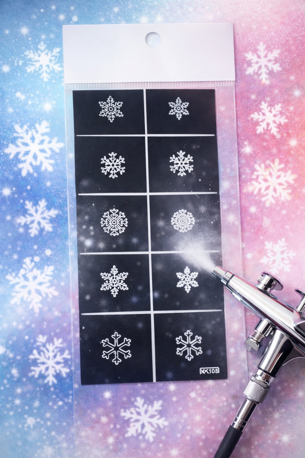 Pro Art Airbrush Nail Stencil Series No:01