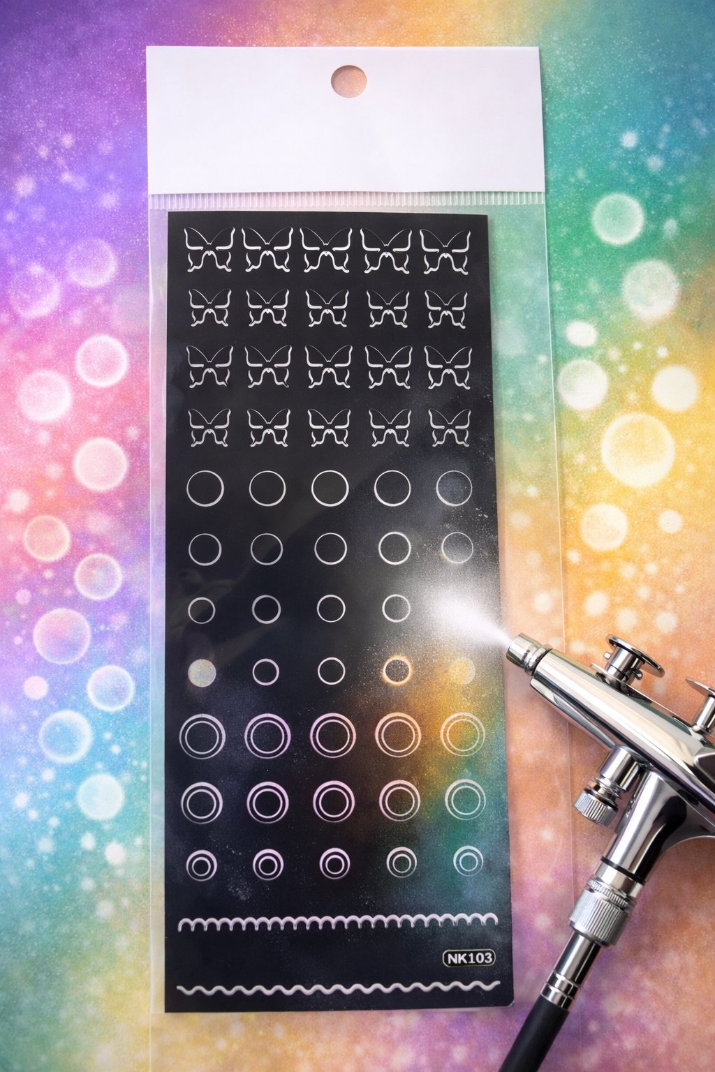 Pro Art Airbrush Nail Stencil Series No:02