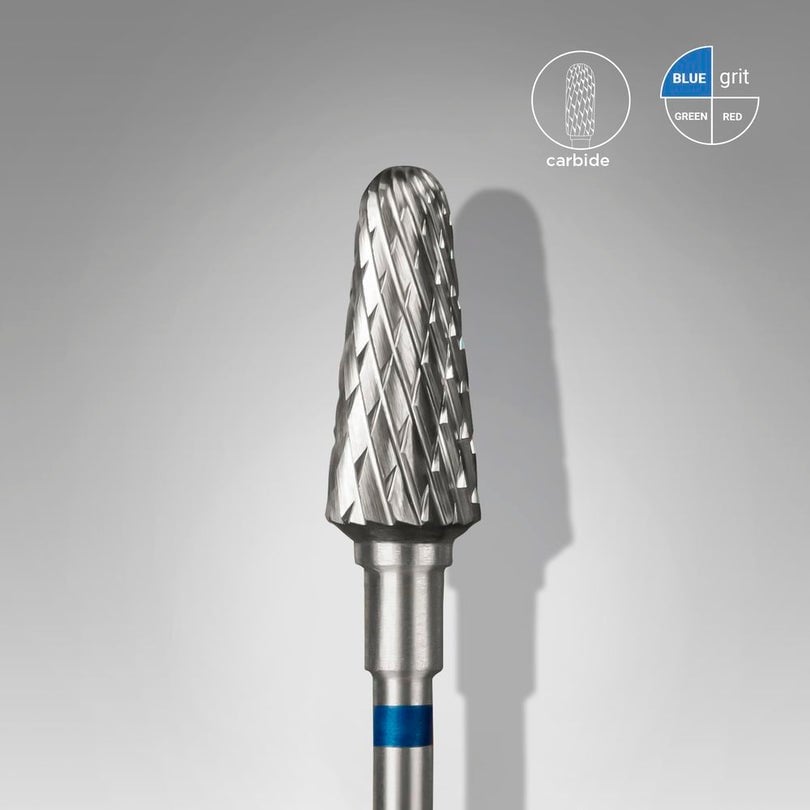 Sert Alaşım Kesik Koni Freze, Mavi, Çap 6 mm / Çalışma Kısmı 14 mm, Adet