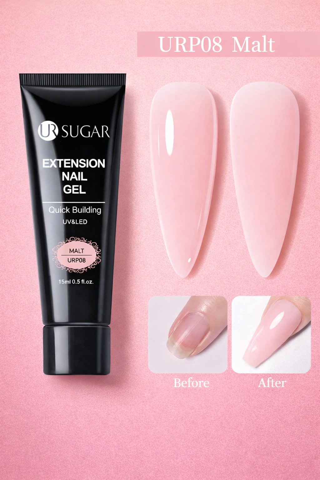 Ursugar Extension Nail Gel 15 ml Malt URP08