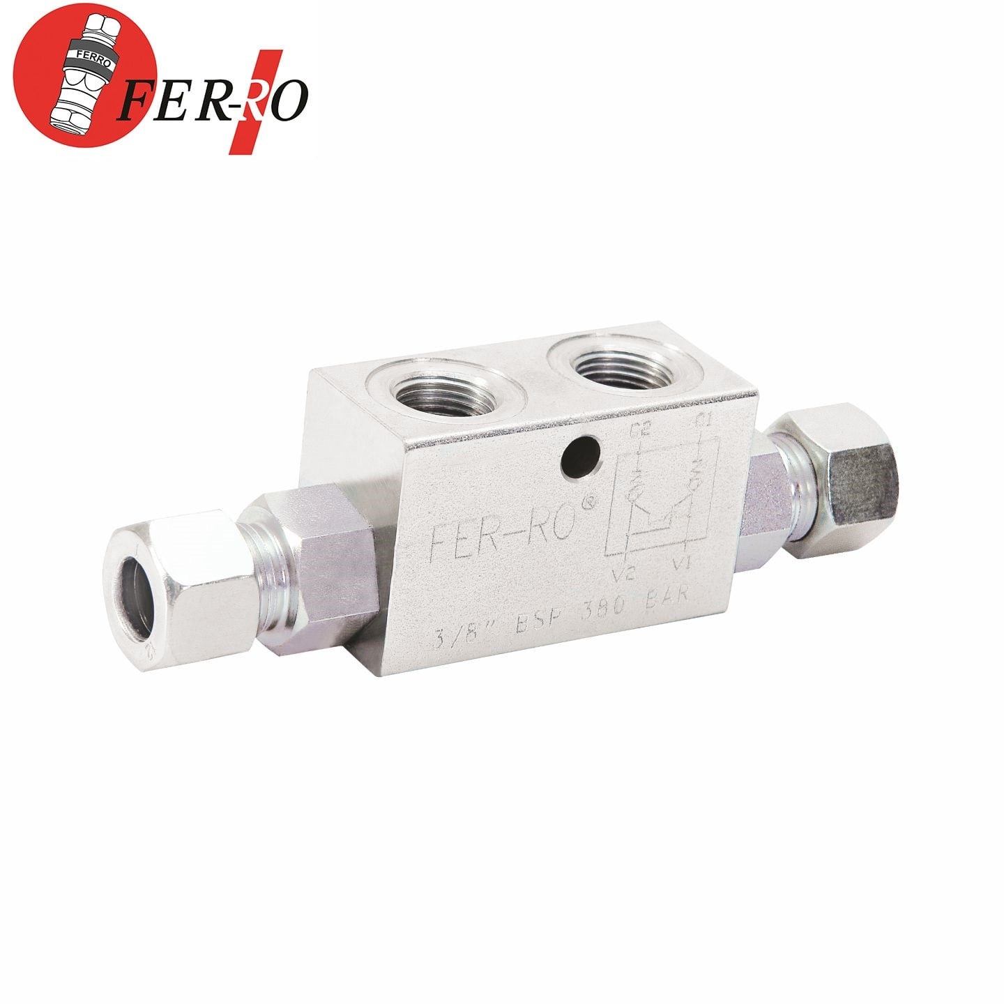 M18X1,5 FERRO HİDR.İKİZ KİTLEME VALFİ(SOMUN+YÜSSÜK