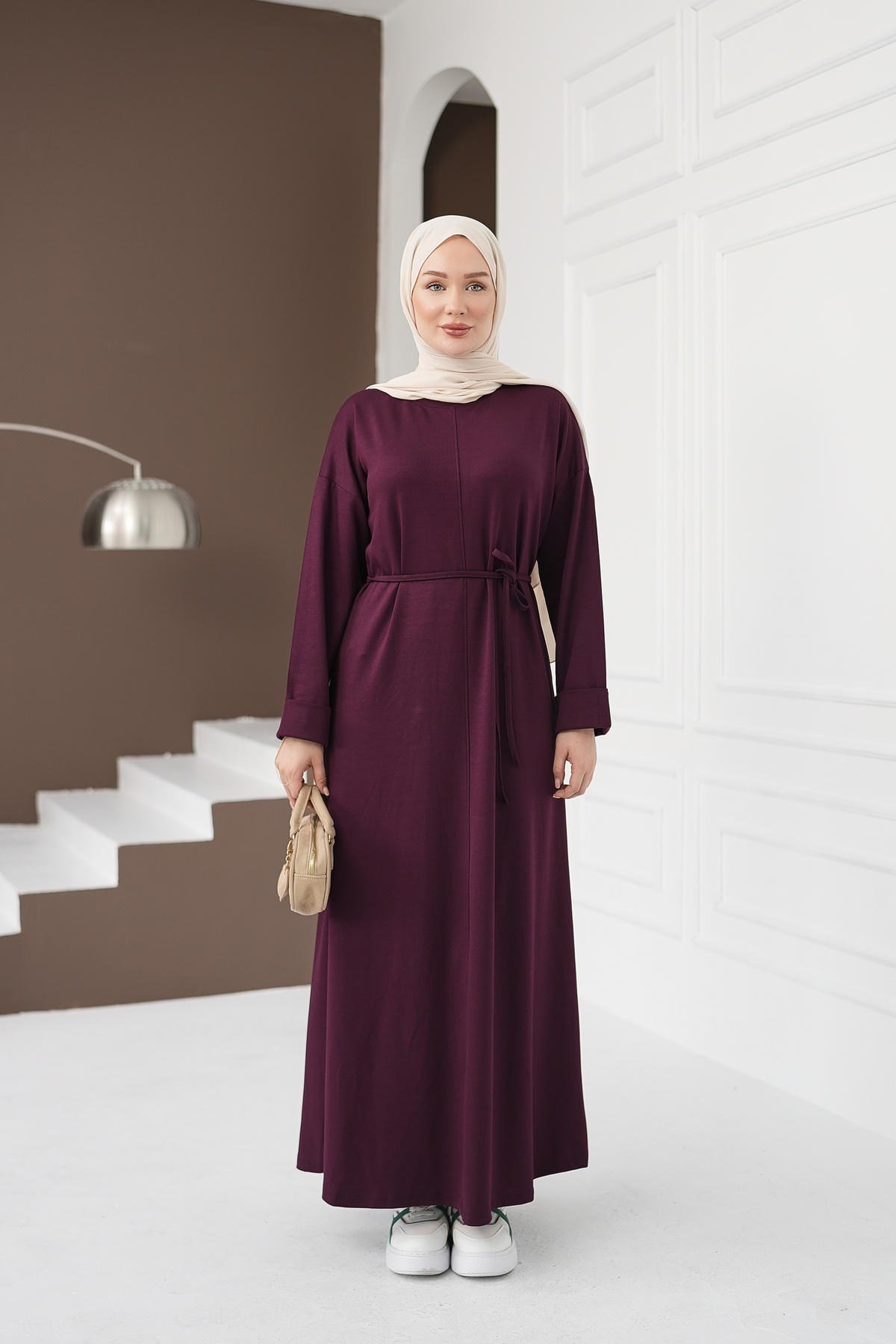 Oysho Elbise - Mürdüm kadın giyim ürün görseli Arzestore