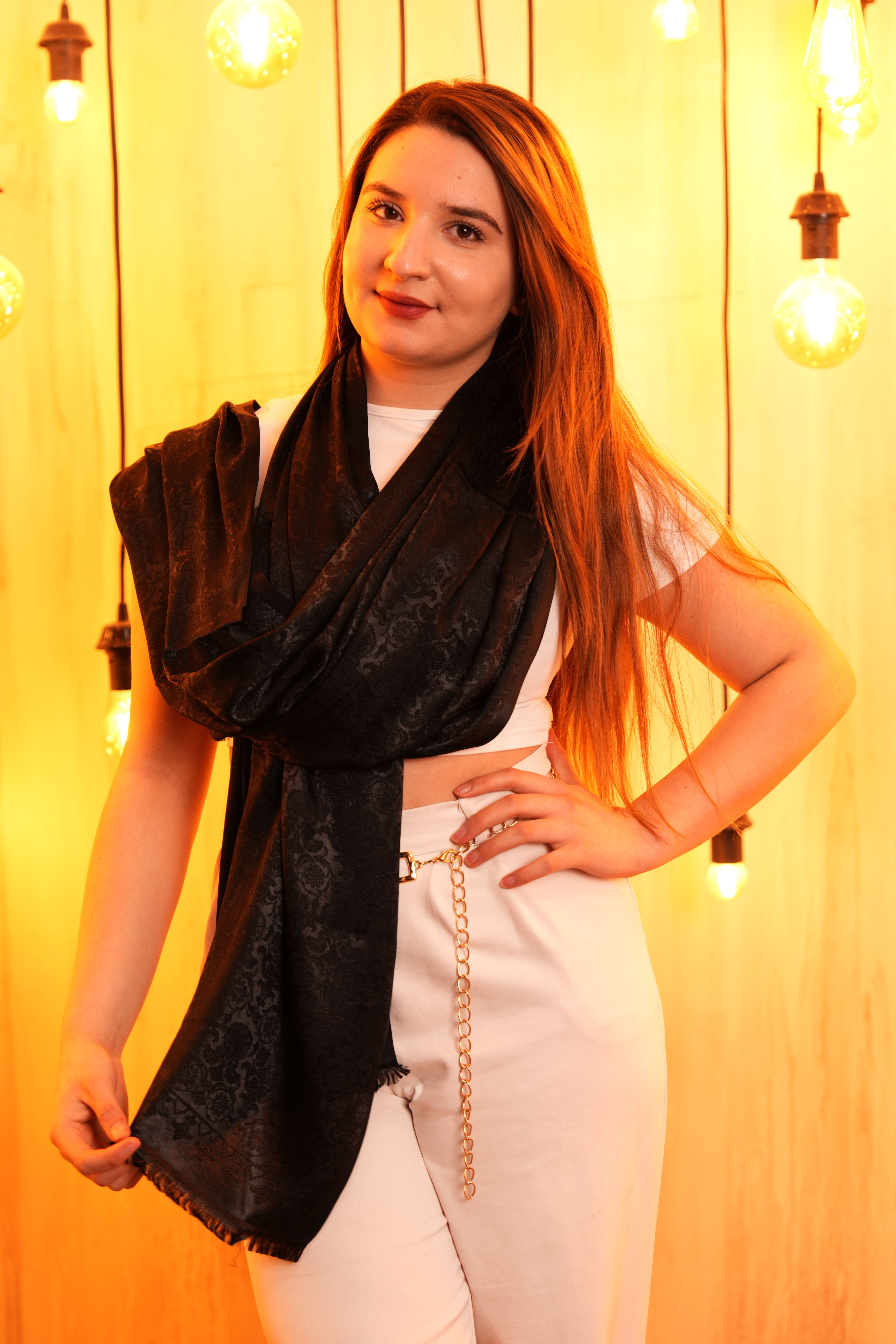 Aura Siyah Şal