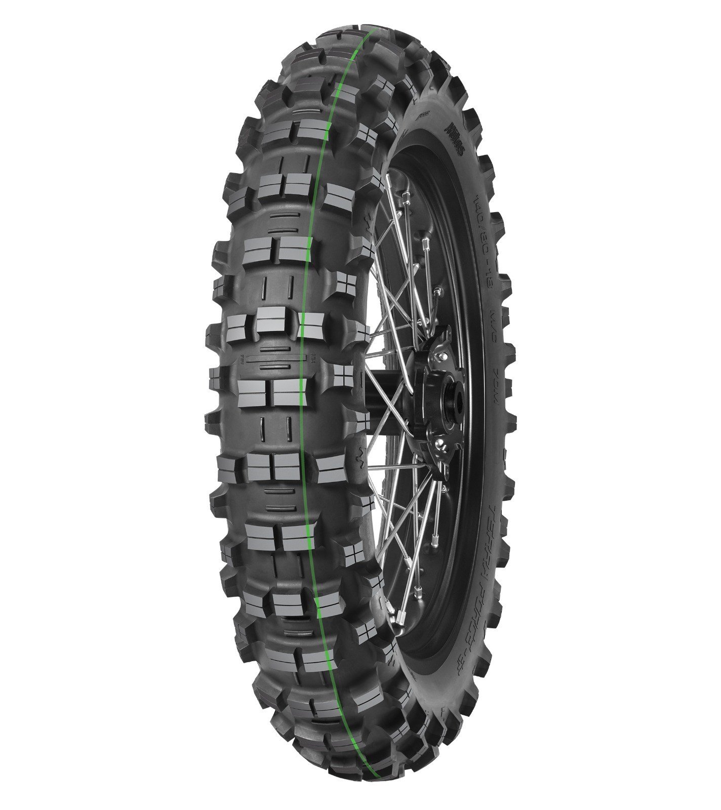 Mitas 140/80-18 Terra Force EF Super Light Tek Yeşil Cross Arka Motosiklet Lastiği