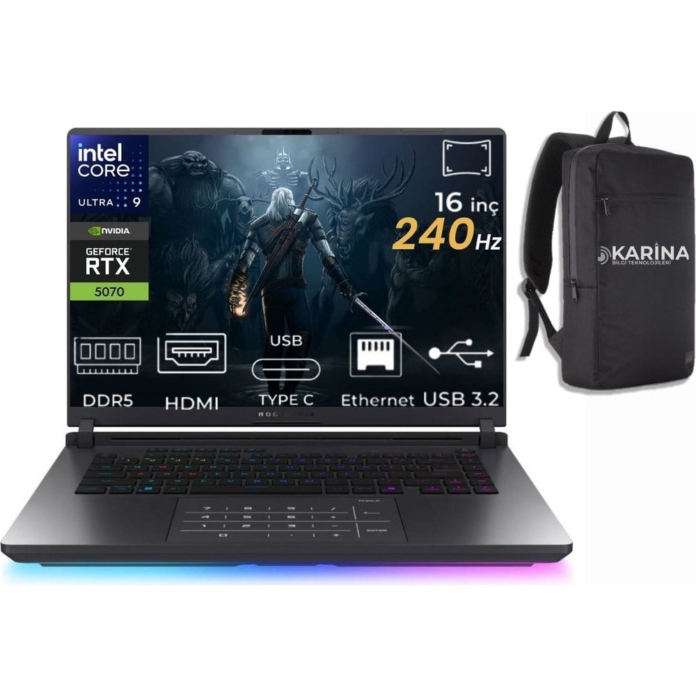 Asus Rog Strix G16 Intel Core Ultra 9 275HX G615LP-S5115-29 32GB 1tb RTX5070 8gb W11PRO 16