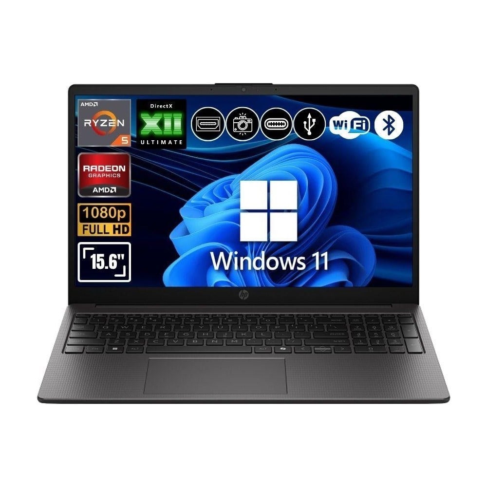 HP 255R G10 Amd Ryzen 5-7535U 8gb Ram 512GB Nvme SSD 15.6