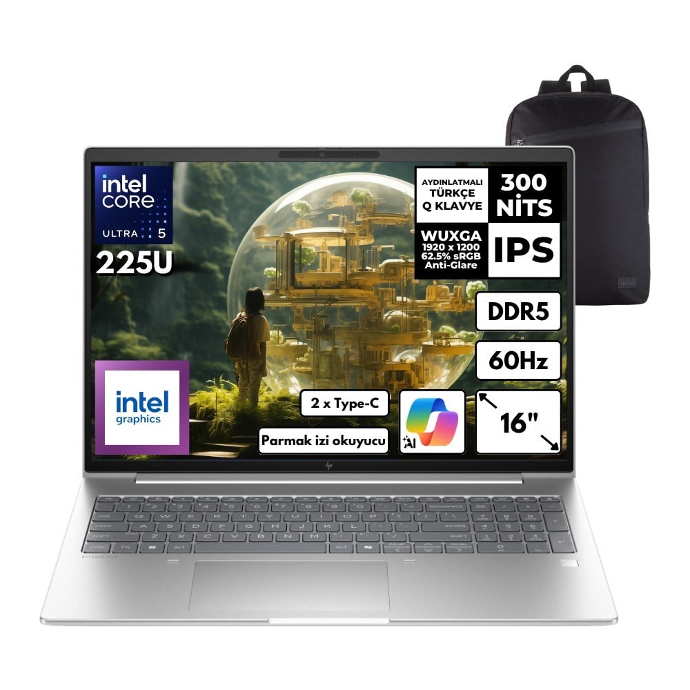 HP Elitebook 6 Ultra 5-225U 48-Gbddr5 2 Tbssd Intel Graphics 16