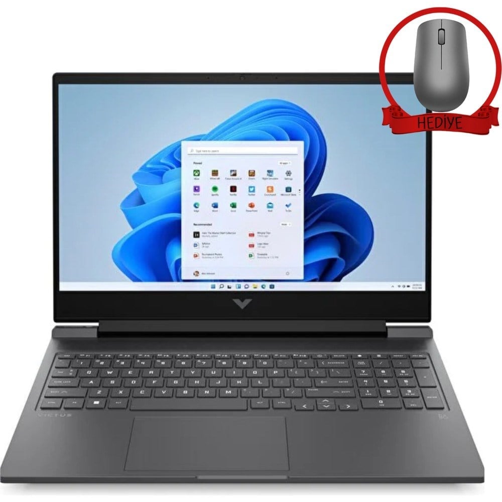 HP Victus 16-S0003NT 7.nesil Ryzen 7 7840HS 48GB Ram 2tb SSD RTX4070 FDOS16.1INC 7Z4P9EA12