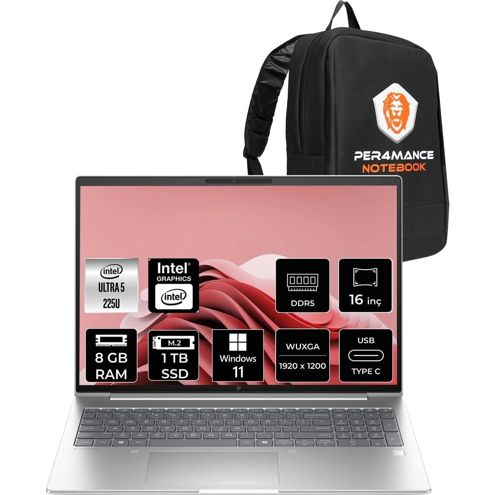 HPElitebook 6 G1I Core Ultra 5 225U 8GB RAM 1TB SSD 16