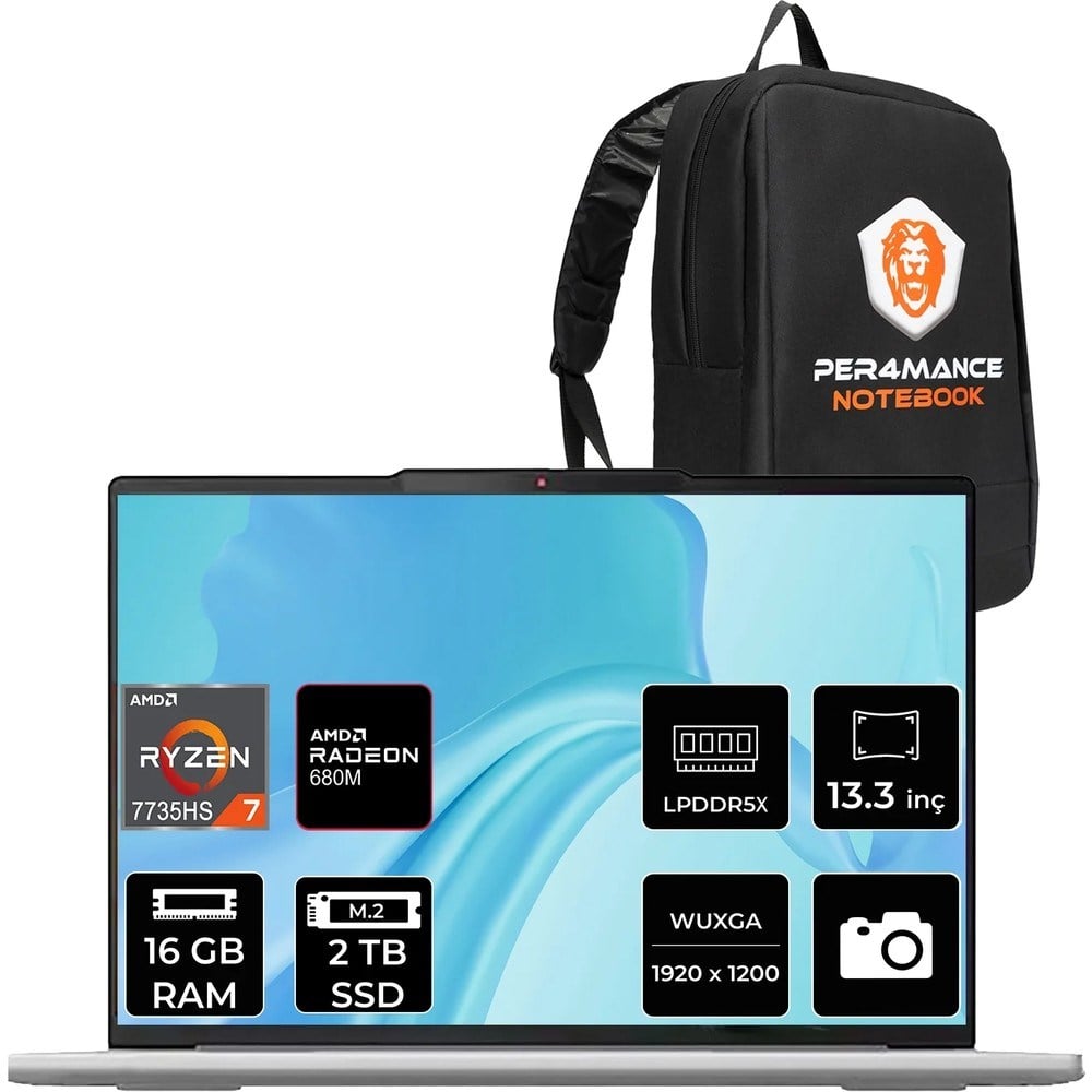 Lenovo Ideapad Slim 5 Ryzen 7 7735HS 16GB RAM 2TB SSD 13.3
