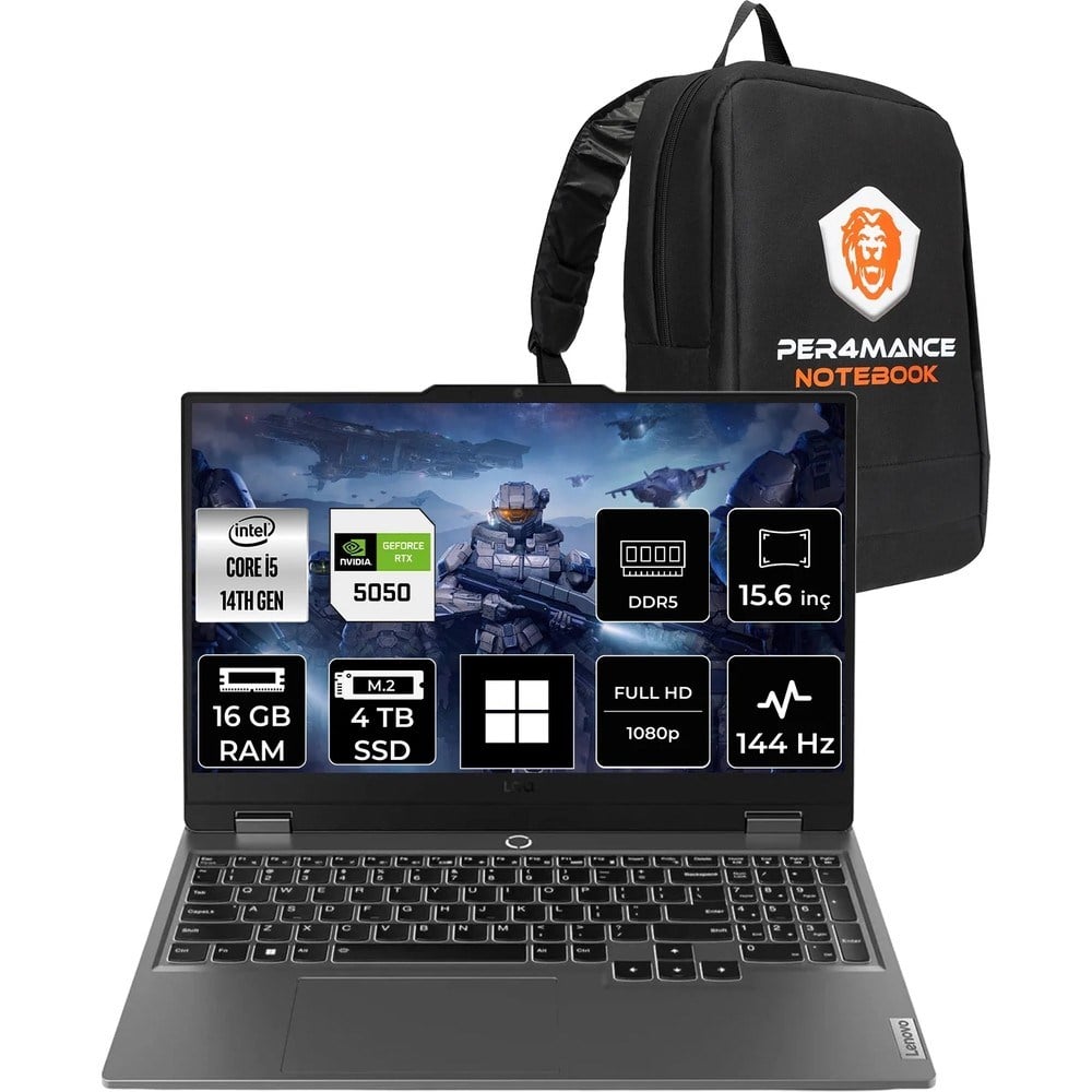 Lenovo Loq 15IRX10 i5 14500HX RTX 5050 8GB 16GB RAM 2TB SSD 15.6