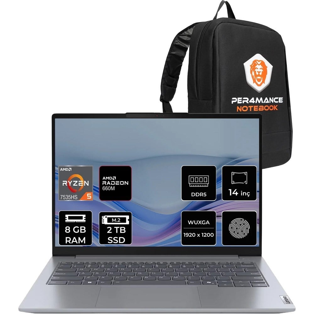 Lenovo Thinkbook 14 Gen 7 Ryzen 5 7535HS 8gb Ram 2tb SSD 14